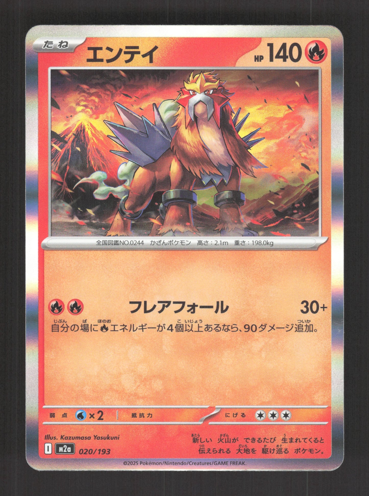 020/193 Entei HOLO JP - MEGA Dream ex