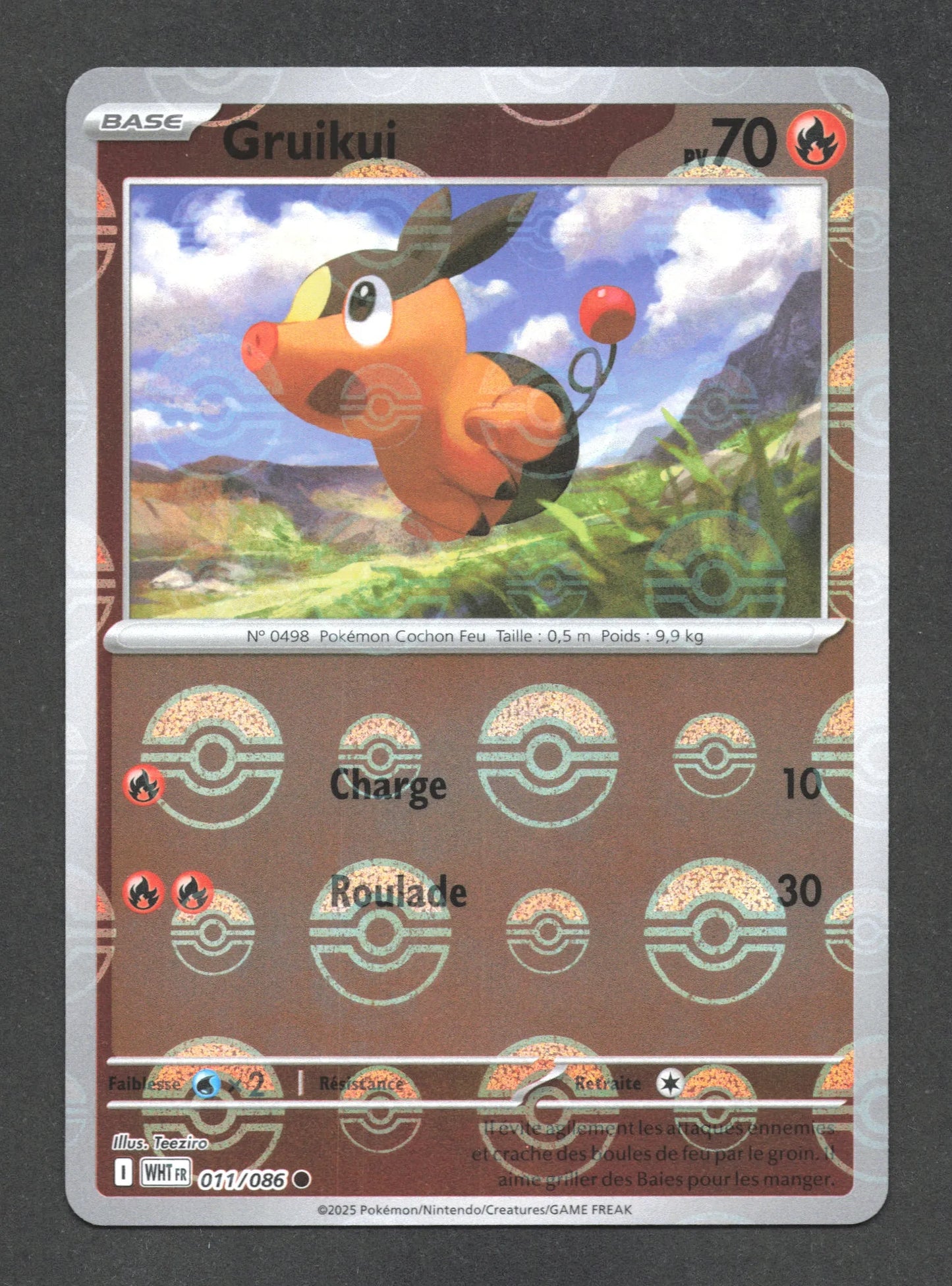 011/086 Gruikui POKEBALL - Flamme Blanche - Pokeball