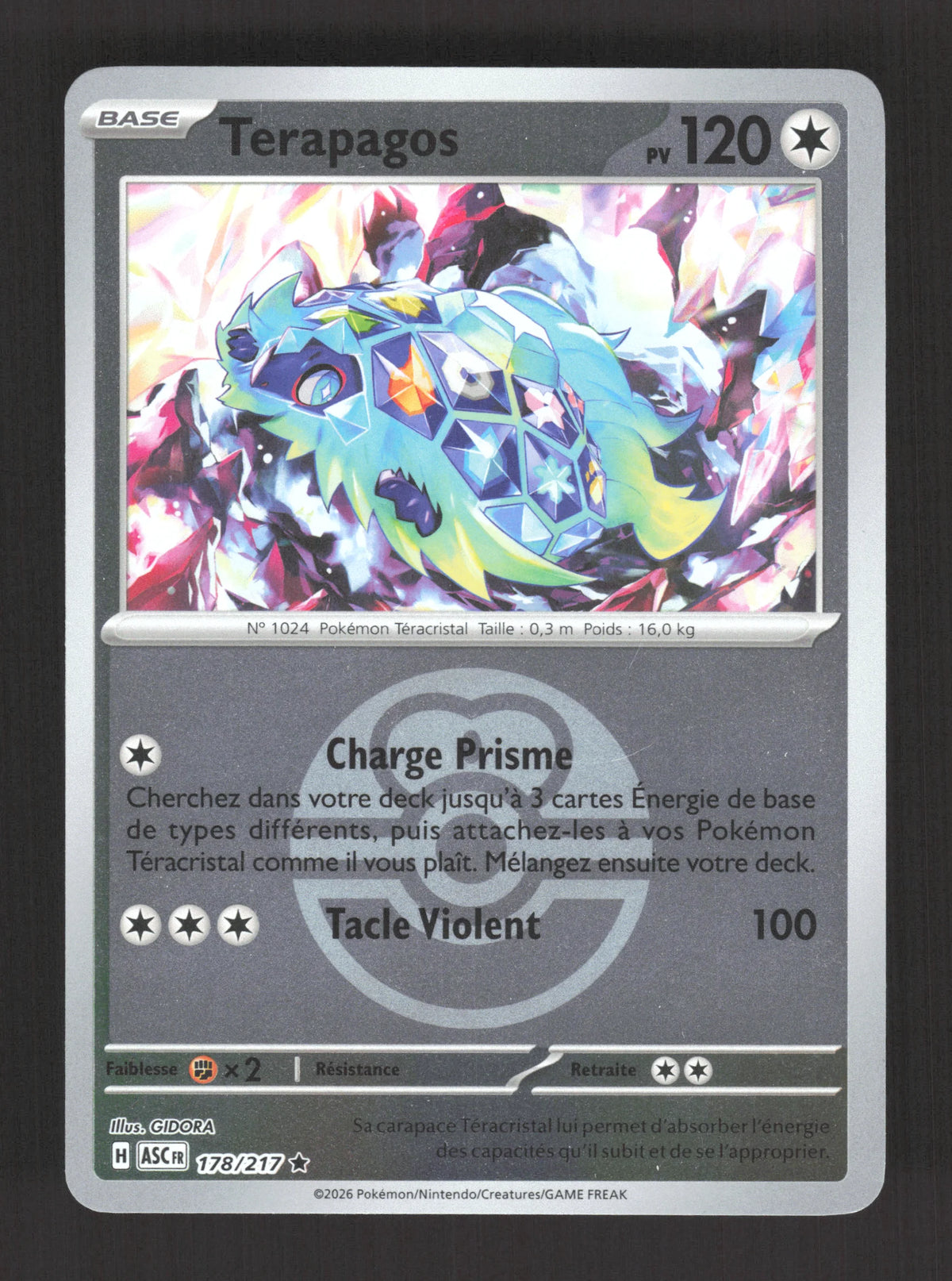 178/217 Terapagos POKEBALL - Héros Transcendants
