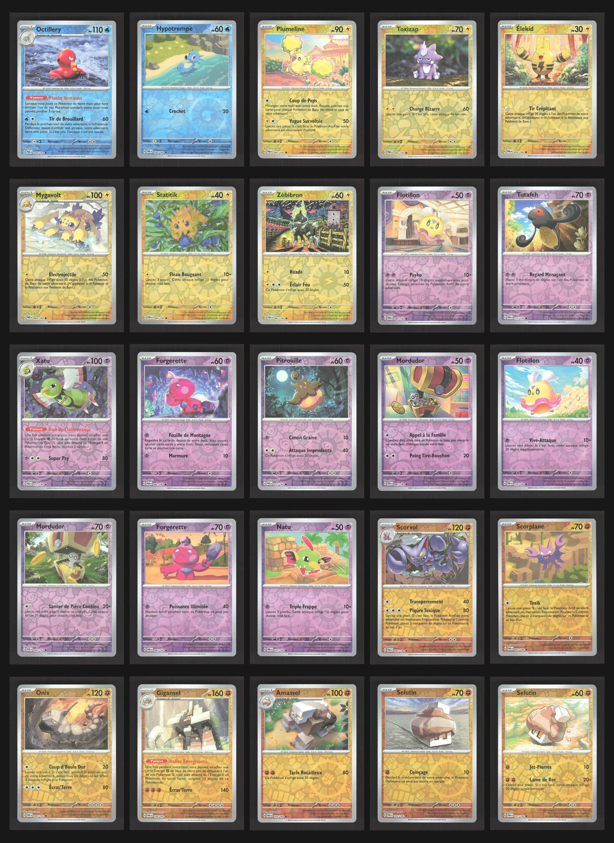 Lot de 83 Reverse EV4 (sans doublon)
