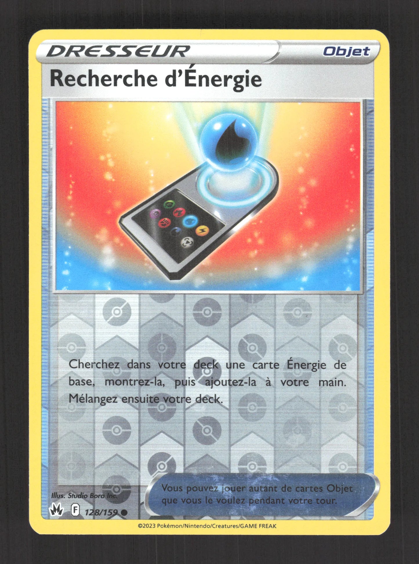 128/159 Recherche Energie REVERSE - Zénith Suprême