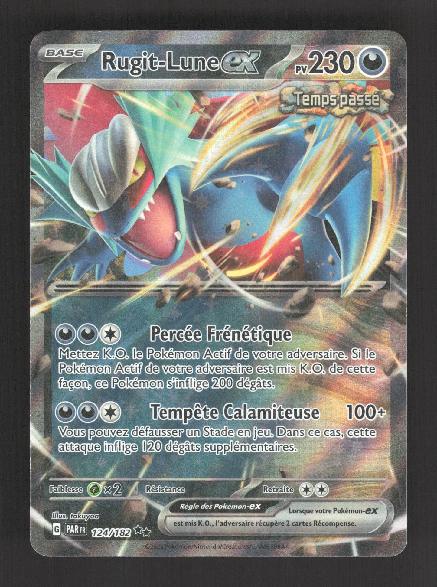 124/182 Rugit Lune EX - Faille Paradoxe
