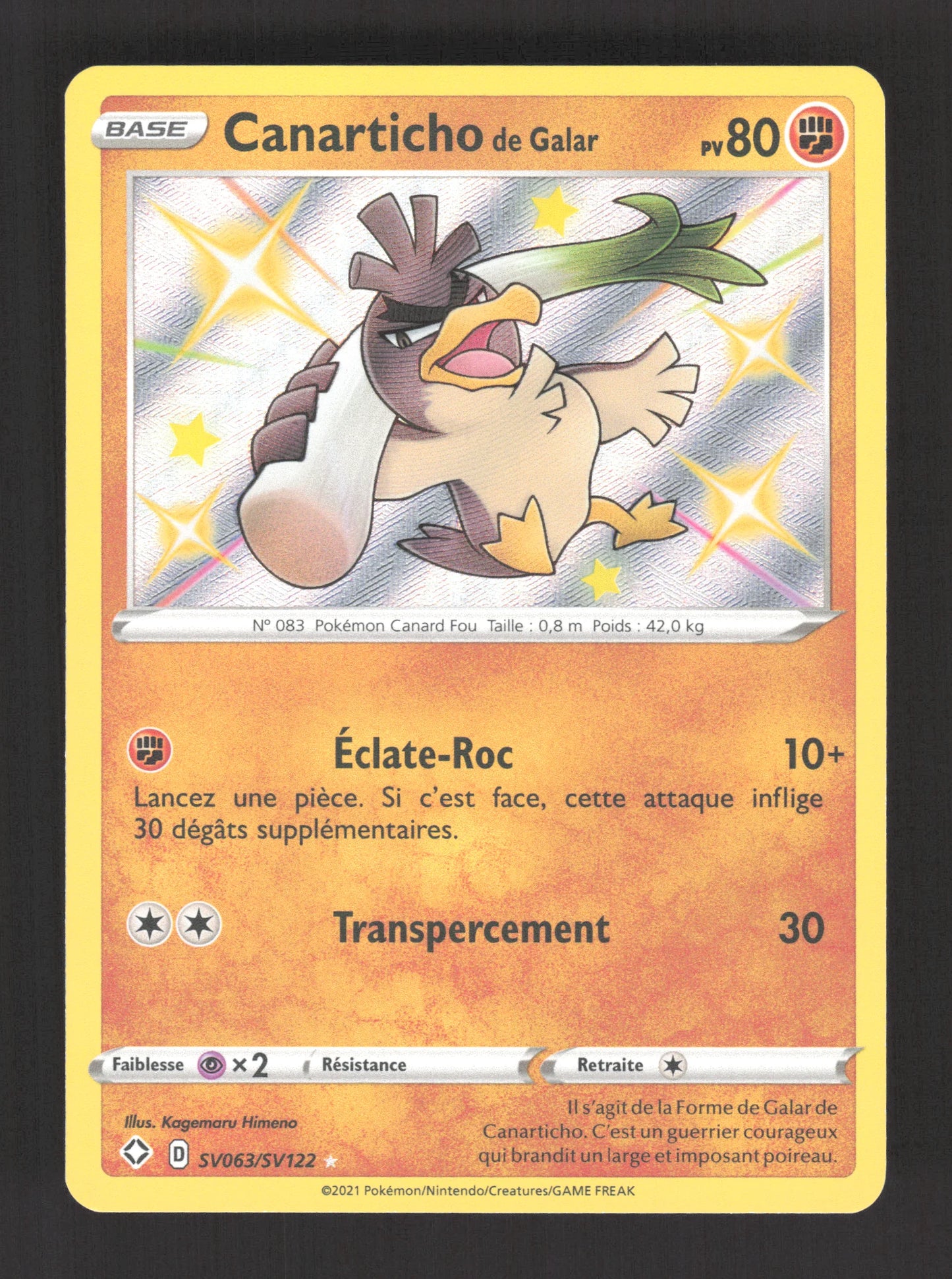 SV063/SV122 Canarticho SHINY - Destinées Radieuses