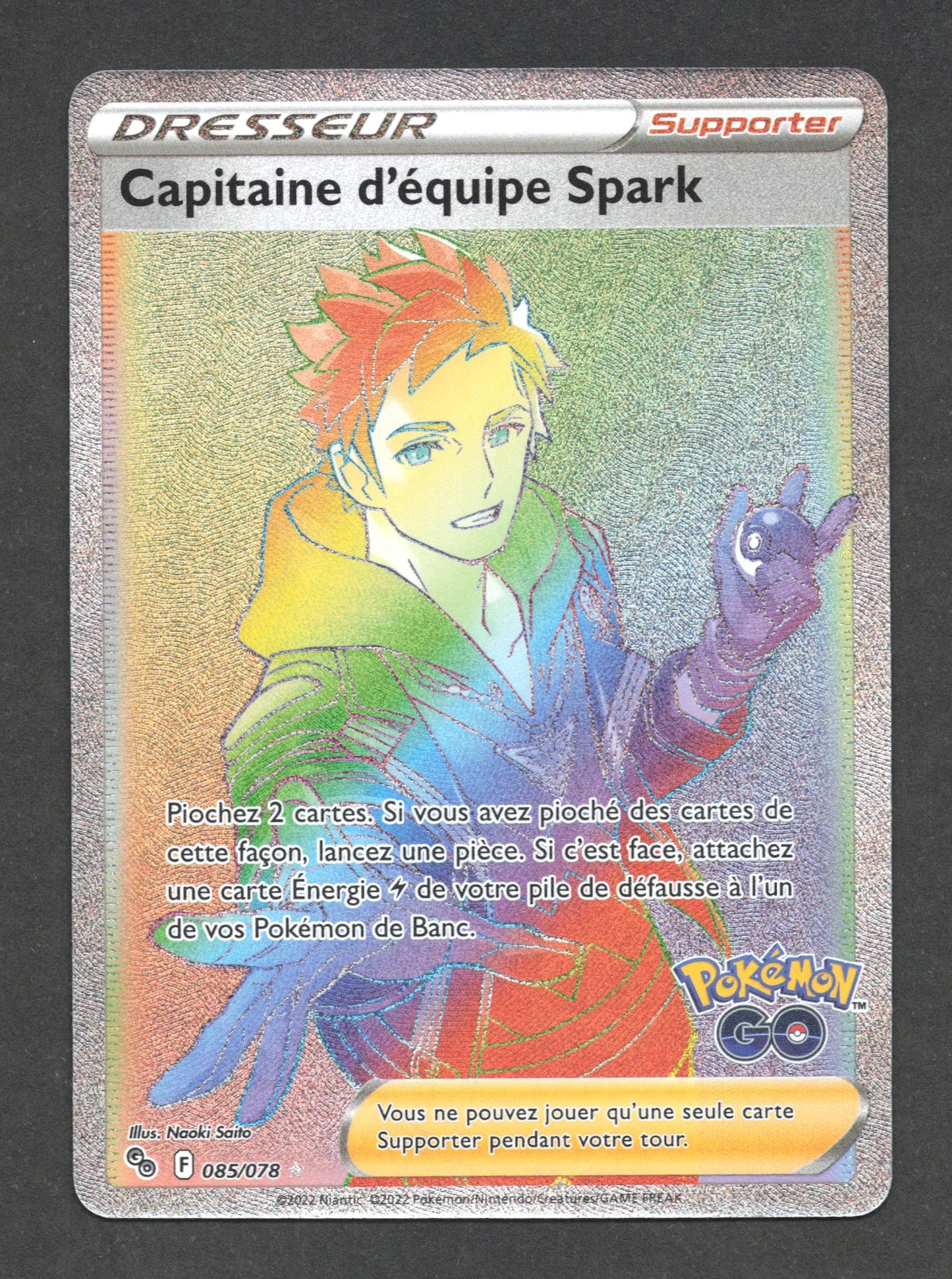 085/078 Capitaine Equipe Spark DRESSEUR - Pokémon GO