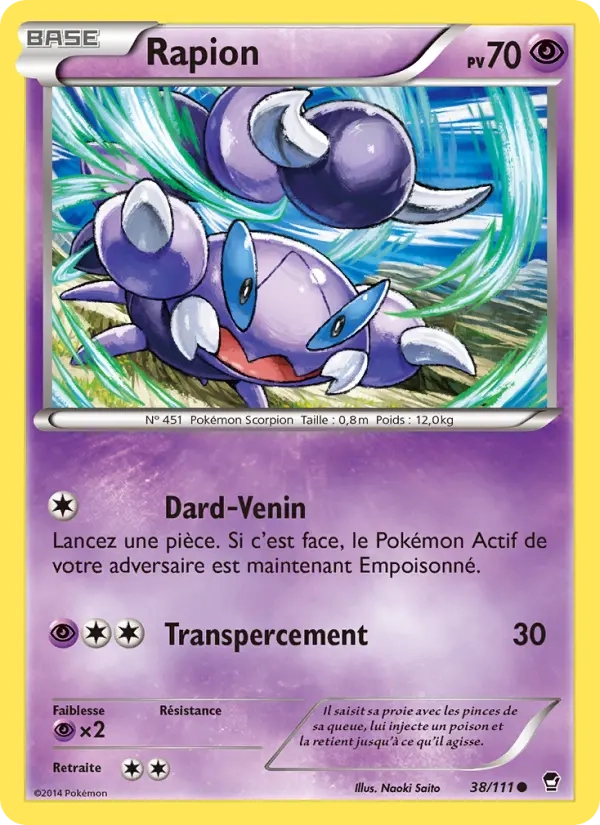 38/111 Rapion REVERSE - Poings Furieux