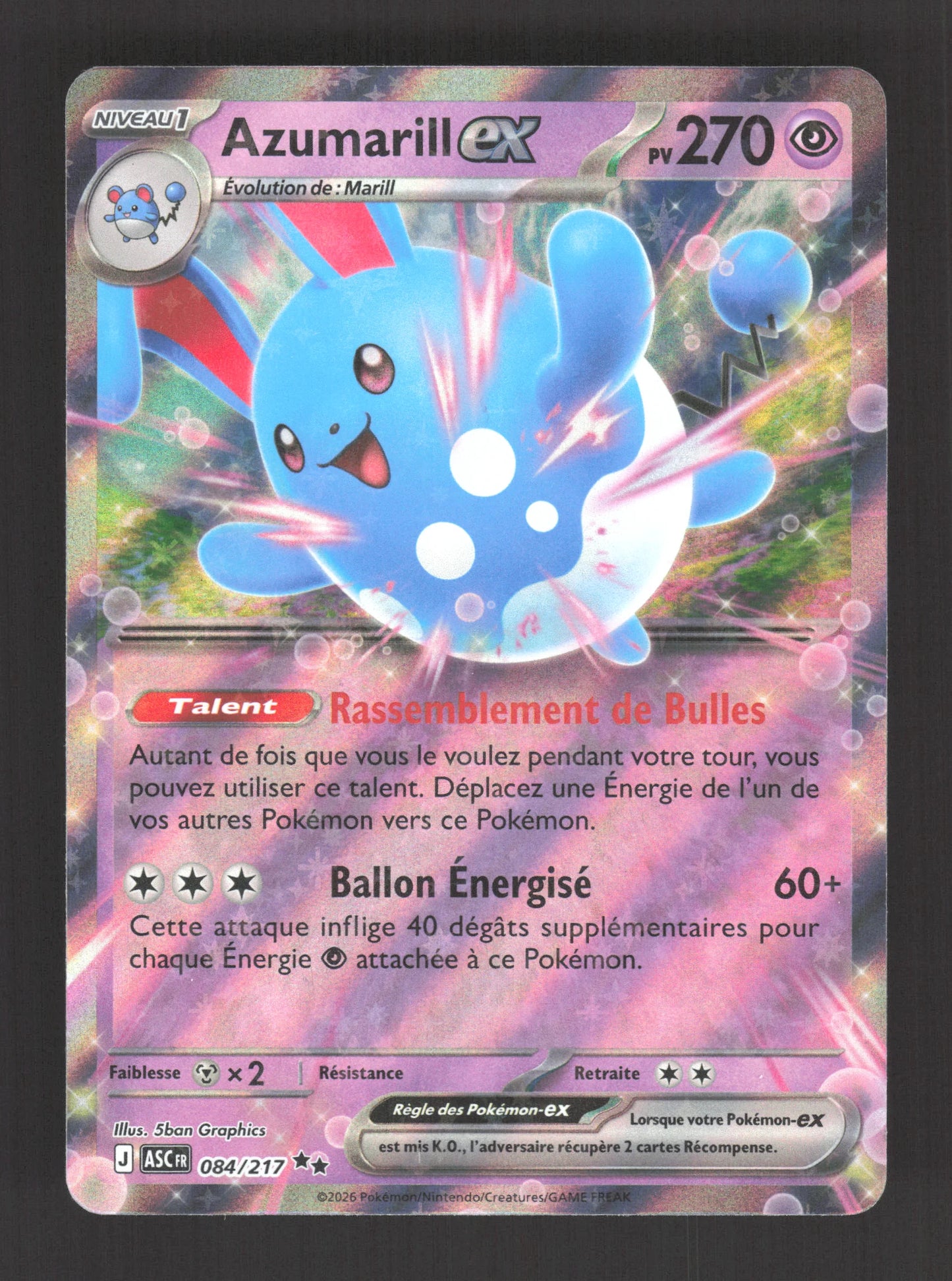 084/217 Azumarill EX - Héros Transcendants