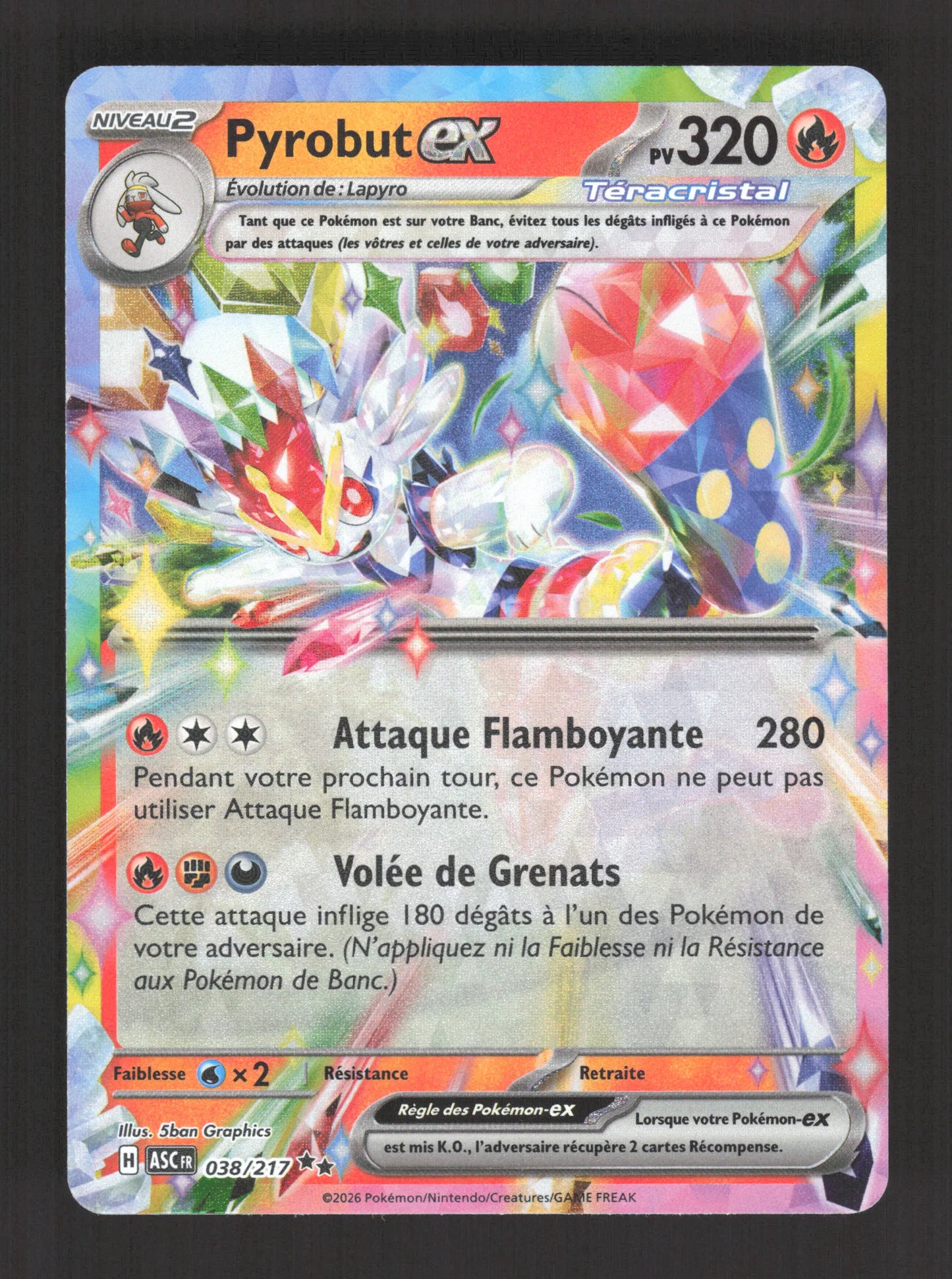 038/217 Pyrobut EX - Héros Transcendants