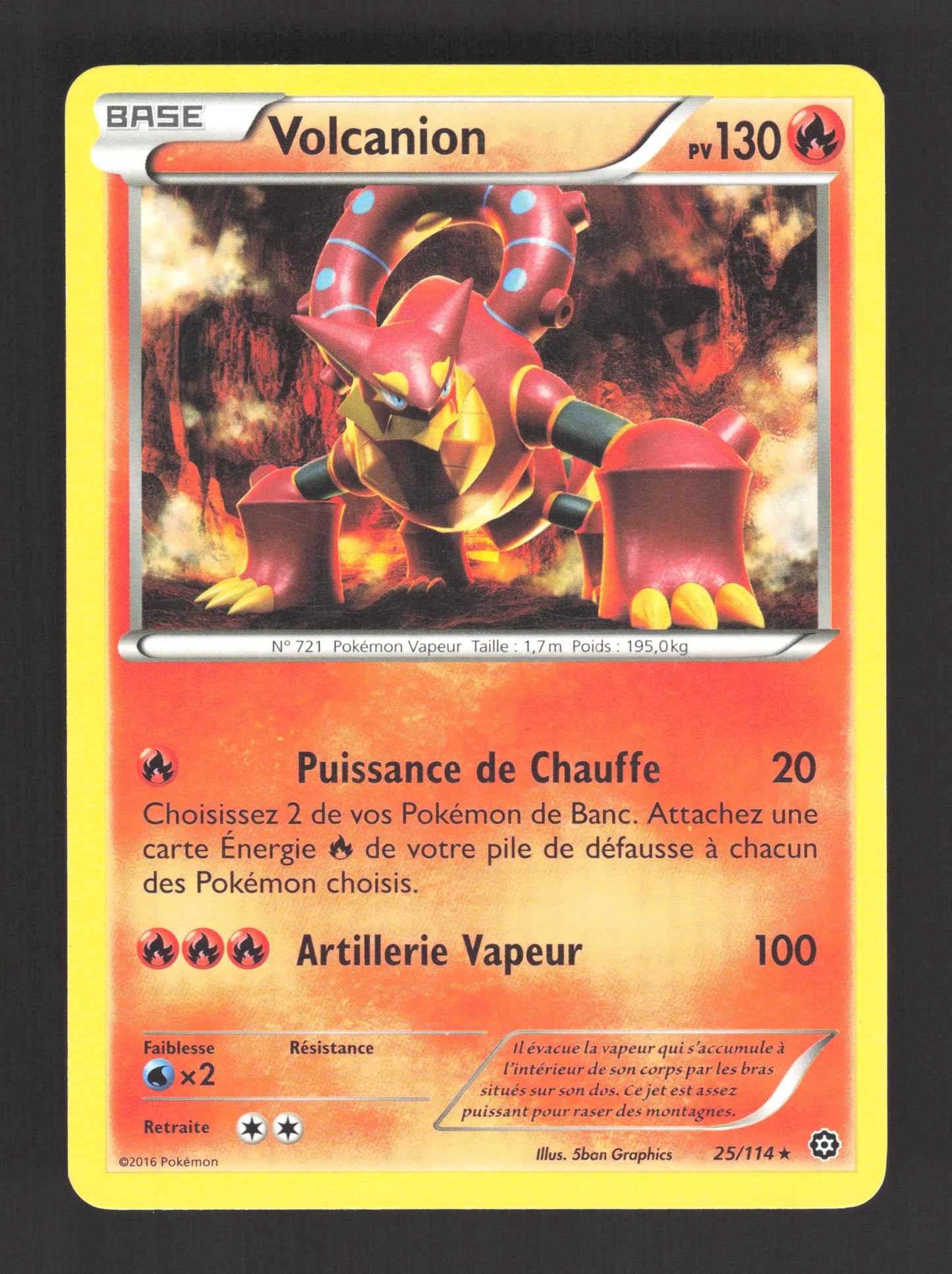 25/114 Volcanion RARE - Offensive Vapeur