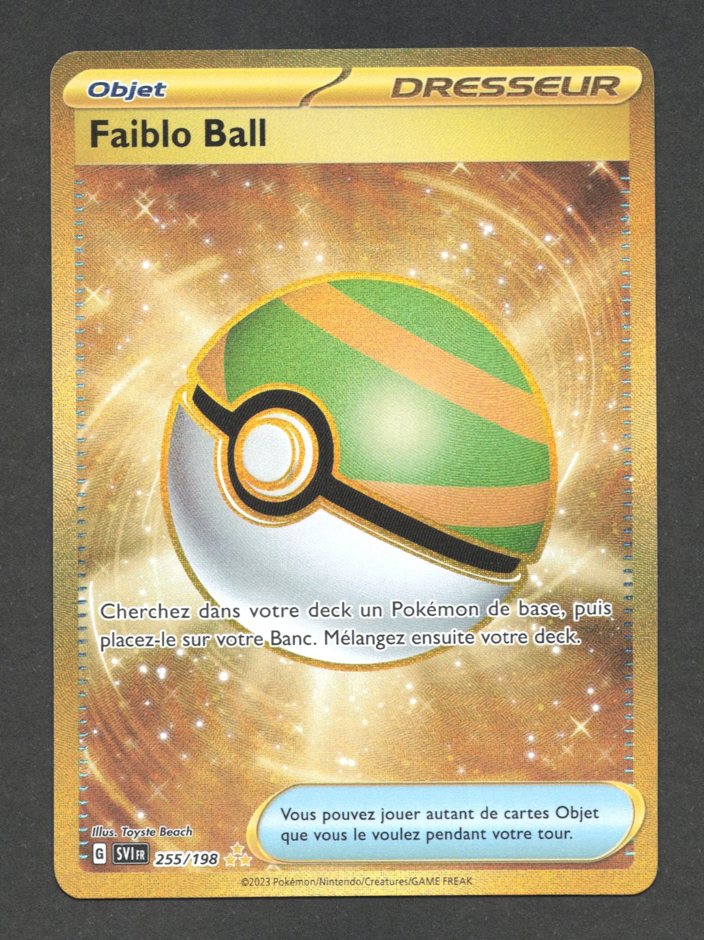 255/198 Faiblo Ball DRESSEUR - Écarlate et Violet