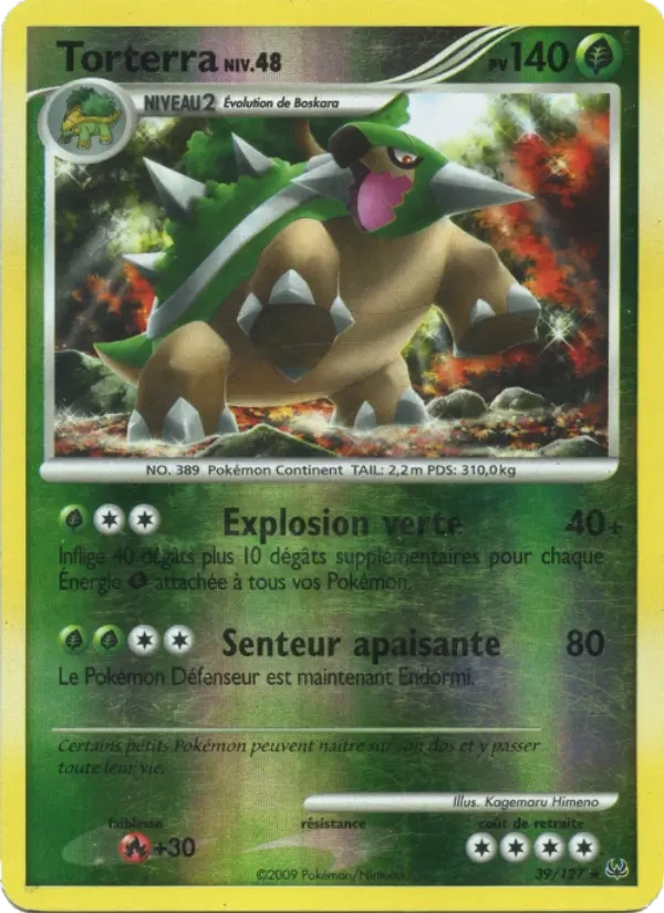 39/127 Torterra RARE - Platine