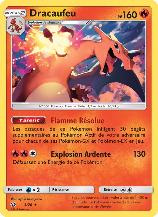 3/70 Dracaufeu RARE - Majesté des Dragons