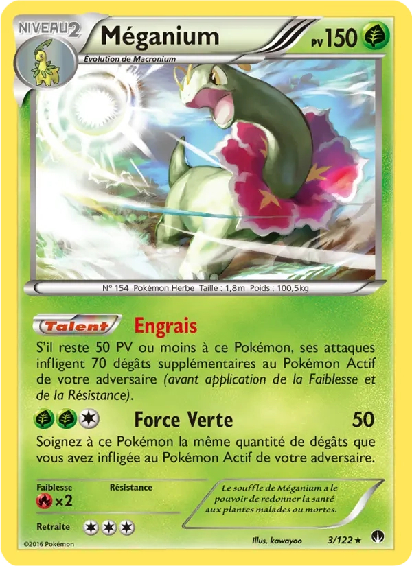 3/122 Meganium HOLO - Rupture Turbo