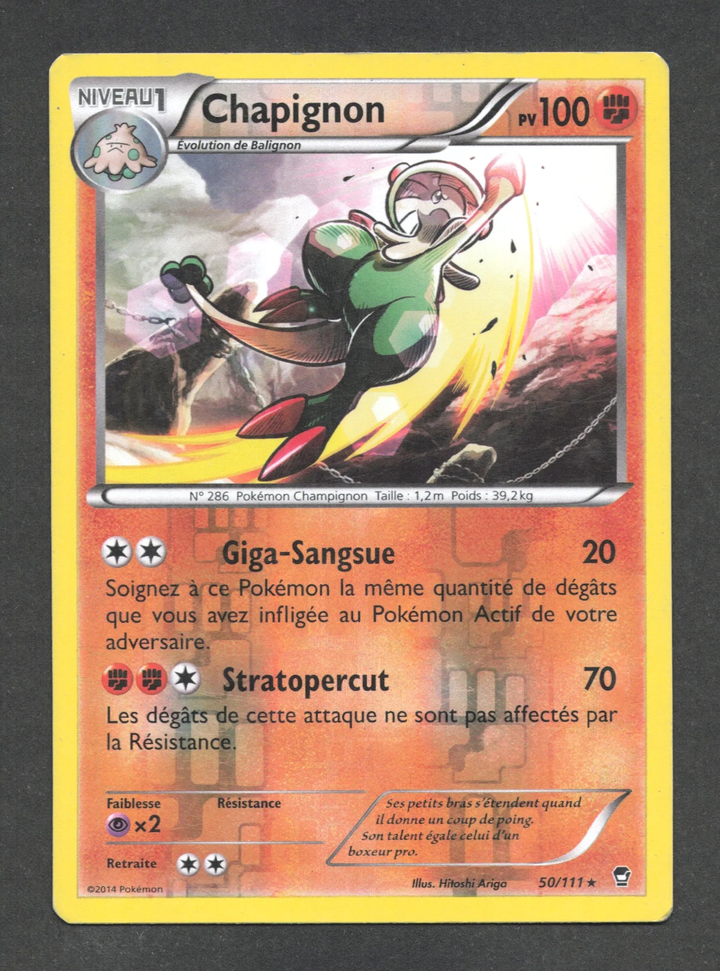 50/111 Chapignon REVERSE - Poings Furieux