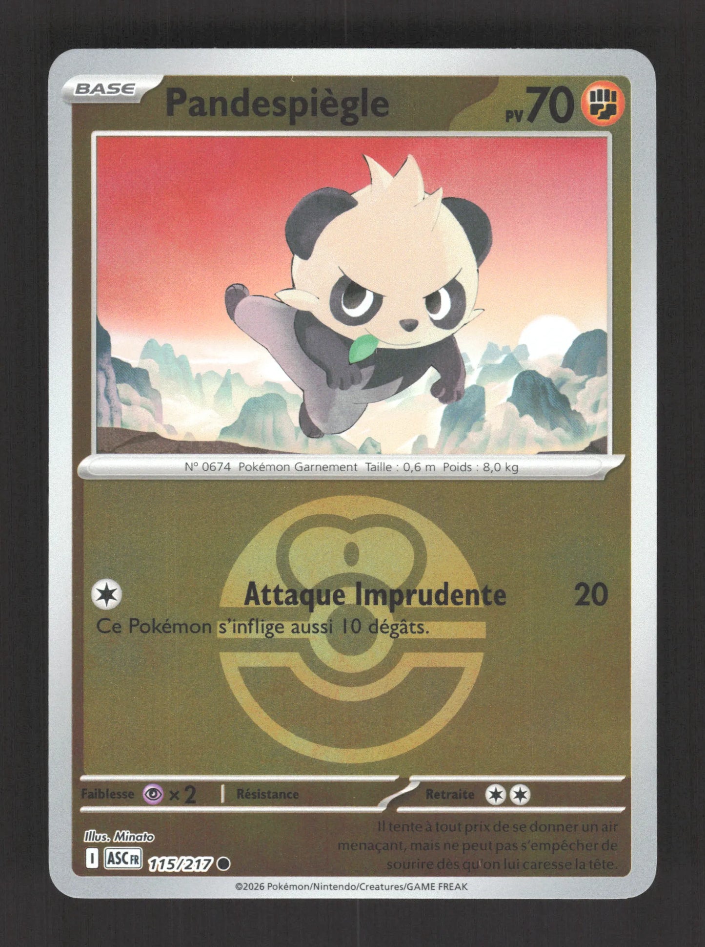 115/217 Pandespiegle POKEBALL - Héros Transcendants