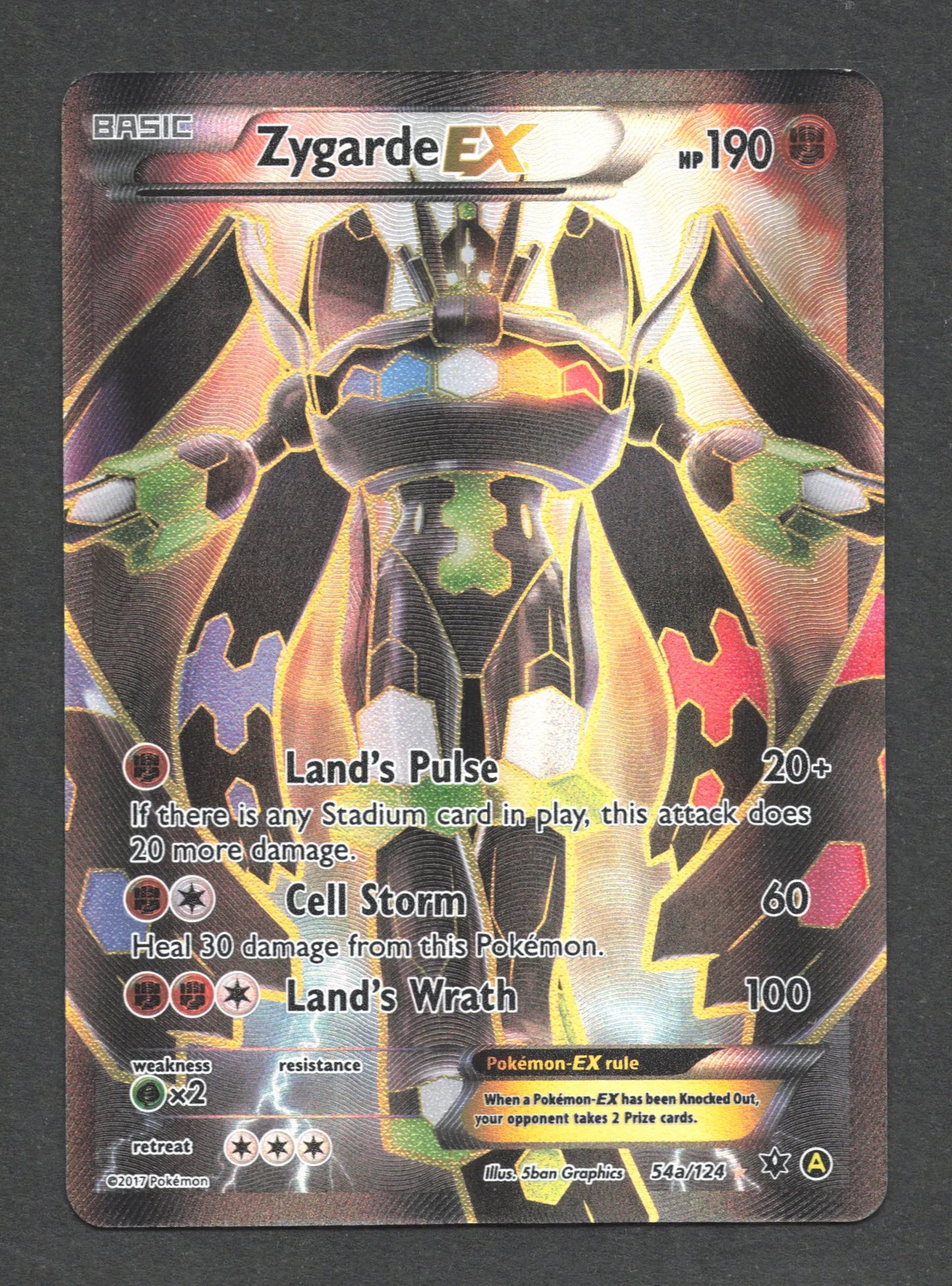 54A/124 Zygarde EX - Anglais