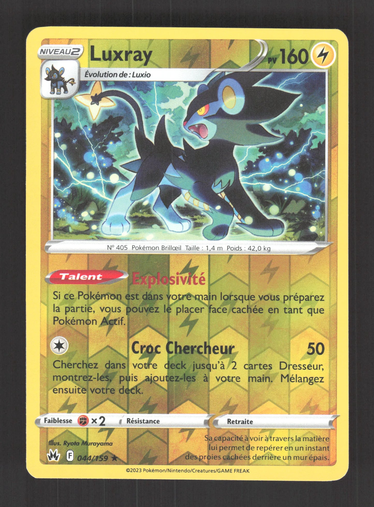 044/159 Luxray REVERSE - Zénith Suprême