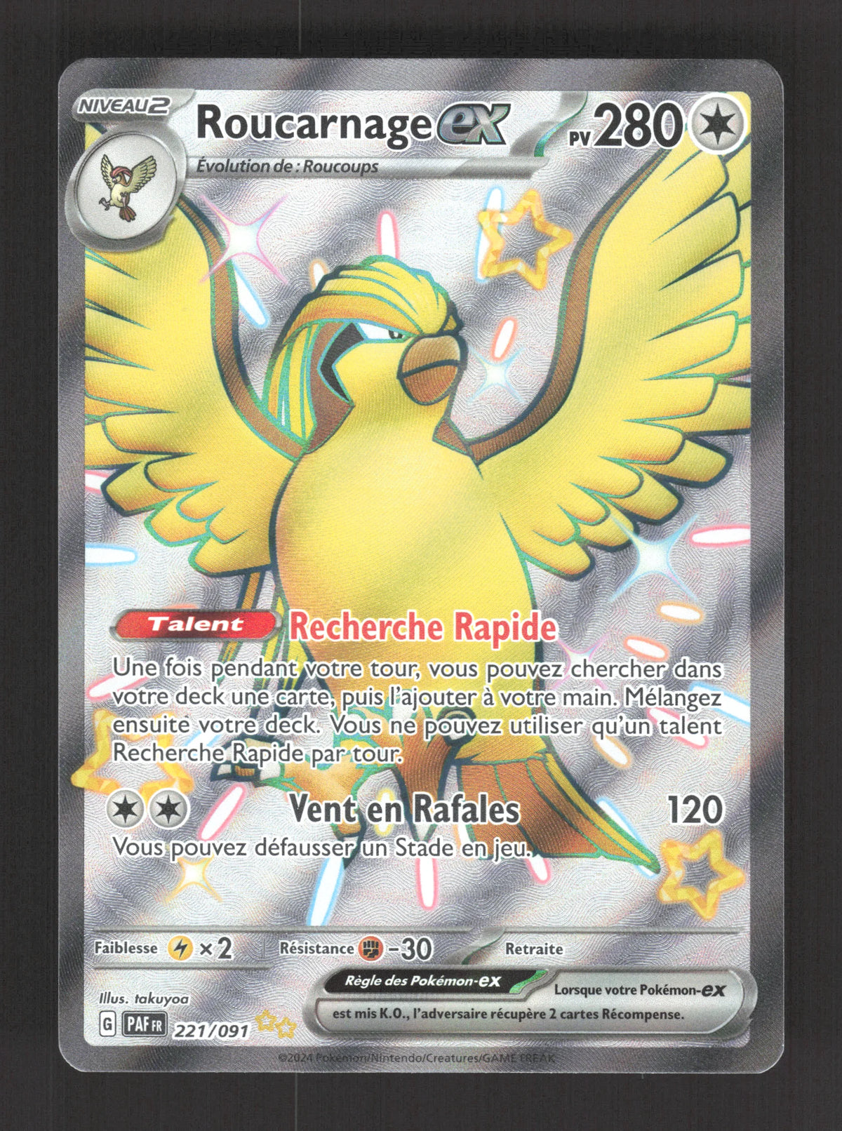 221/091 Roucarnage EX - Destinées de Paldea