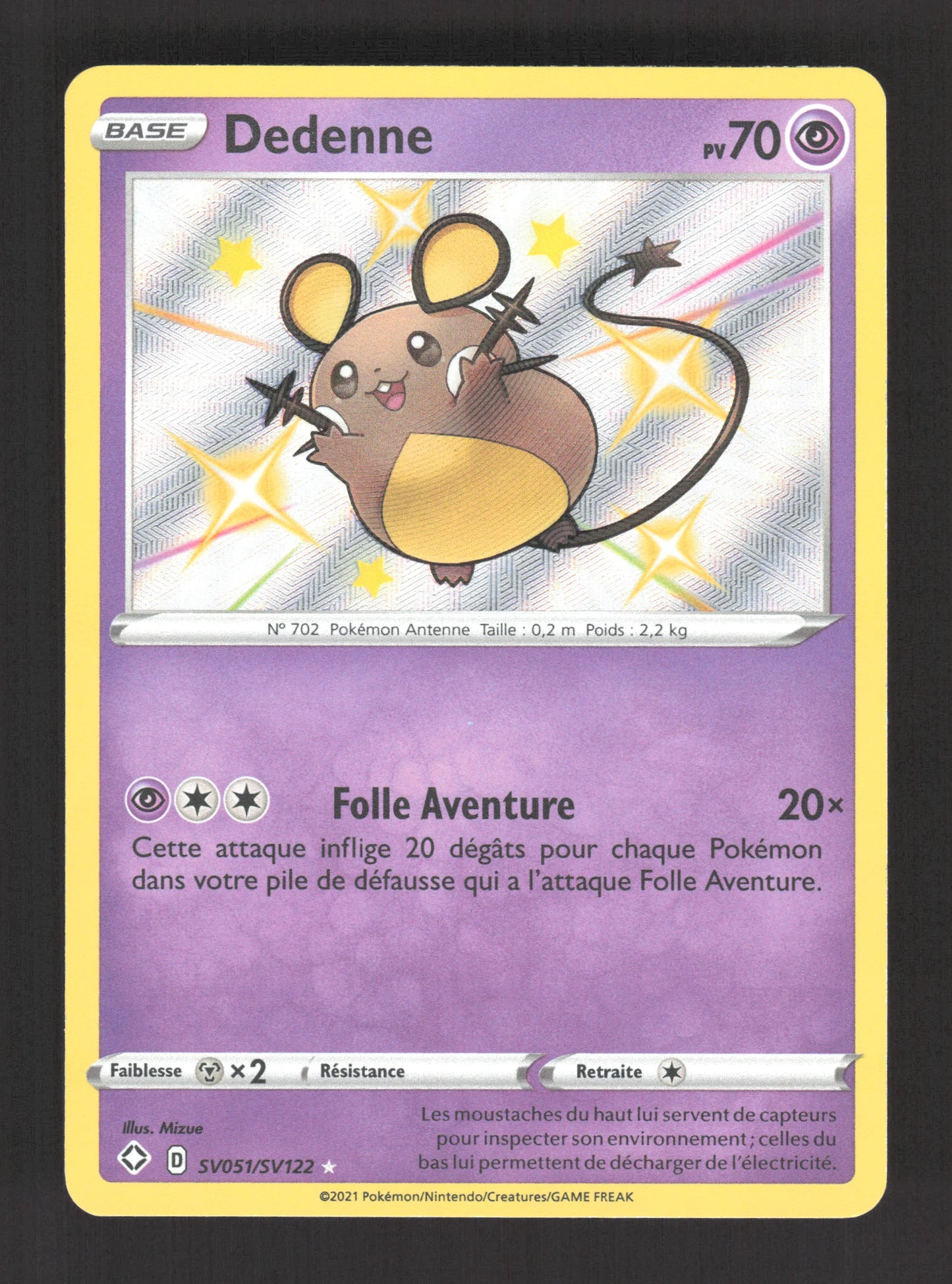 SV051/SV122 Dedenne SHINY - Destinées Radieuses