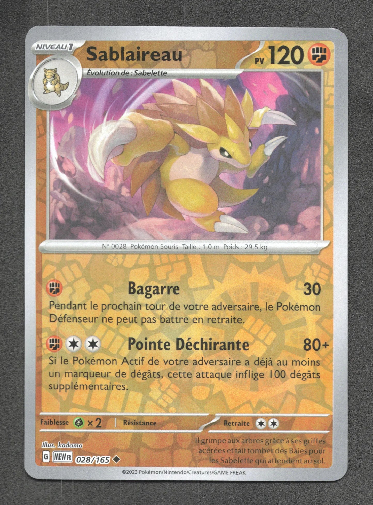 028/165 Sablaireau REVERSE - 151