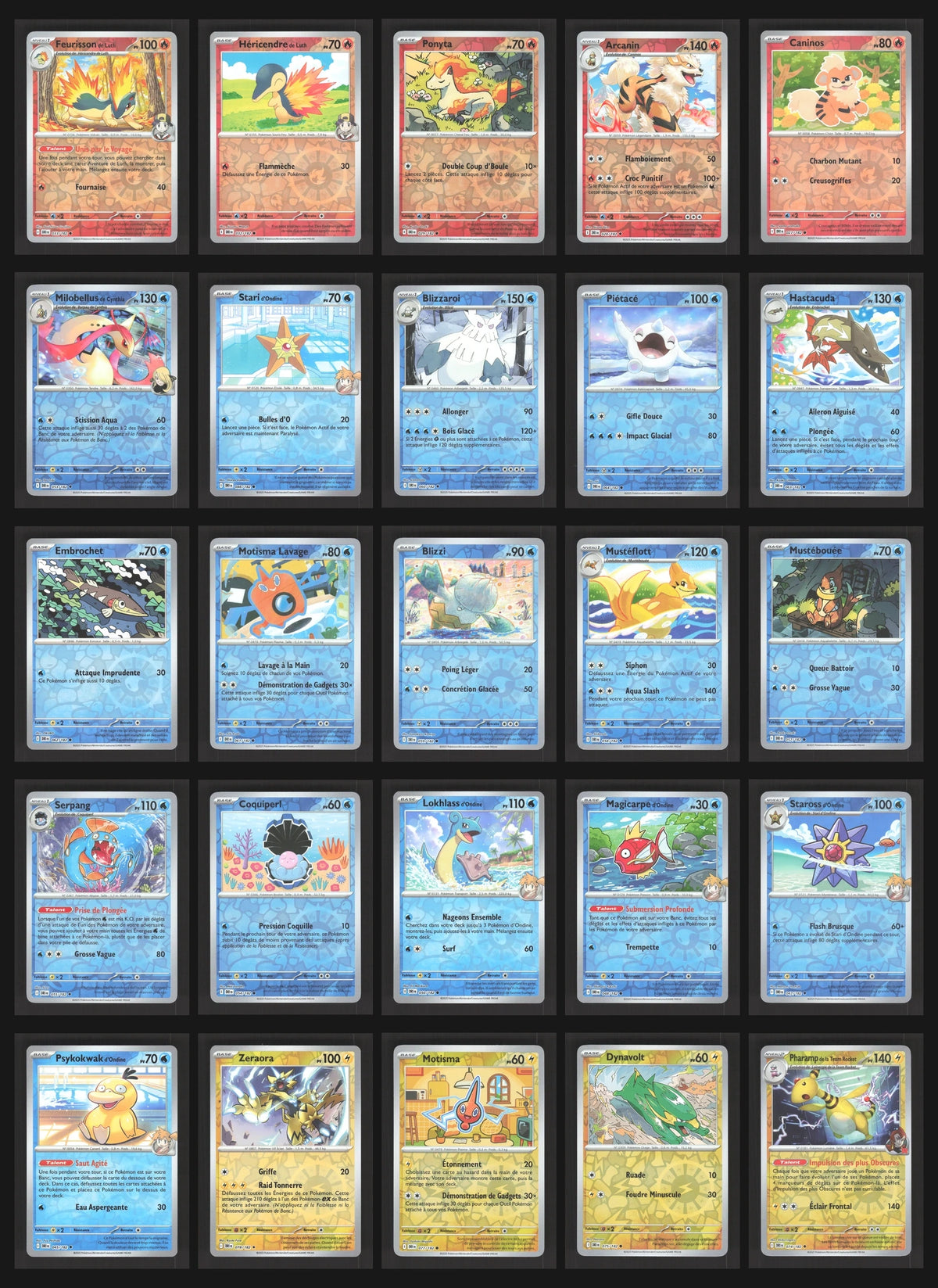 Lot de 135 Reverse EV10 (sans doublon)