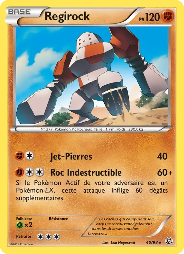 40/98 Regirock HOLO - Origines Antiques