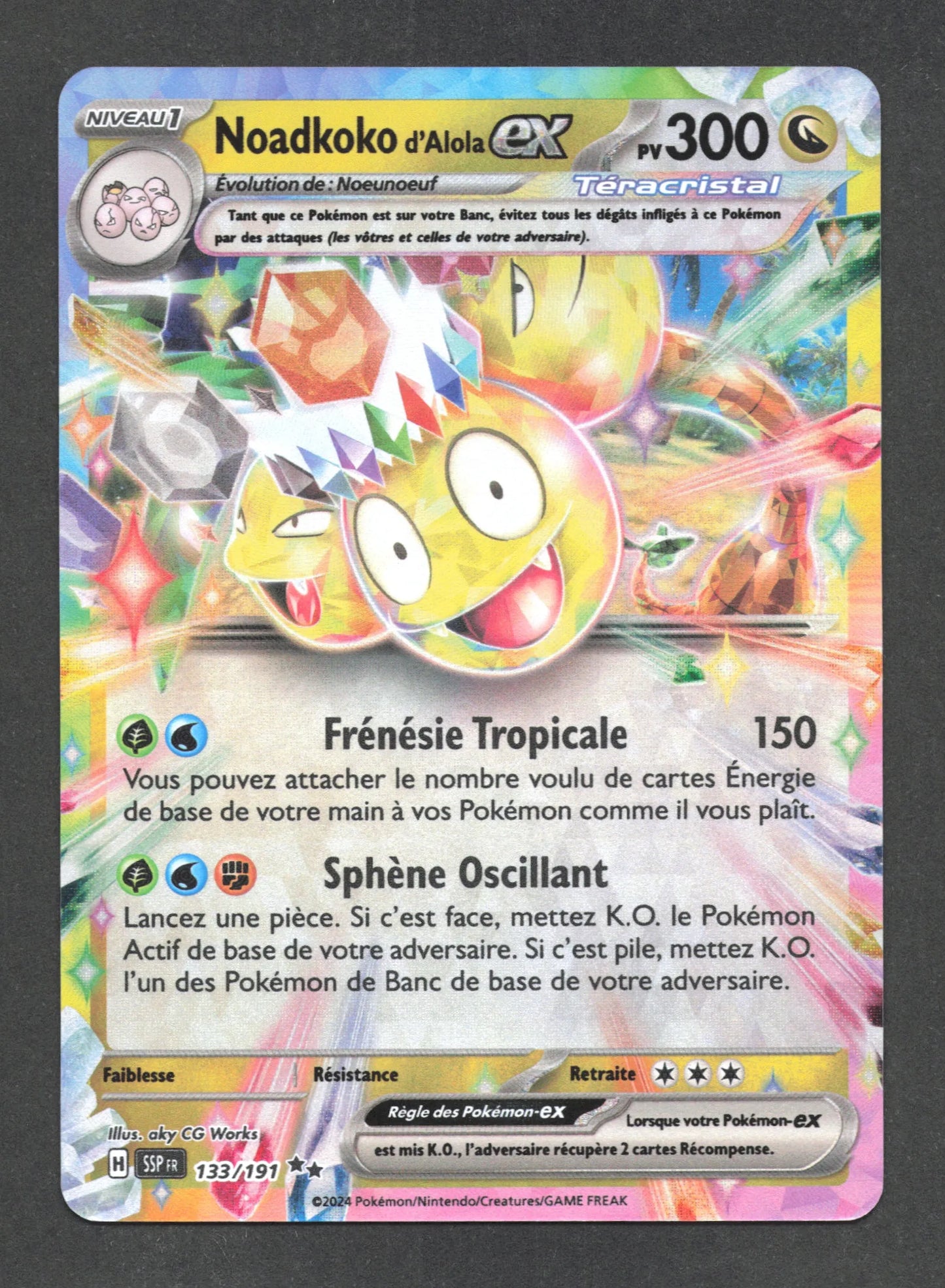 133/191 Noadkoko EX - Étincelles Déferlantes