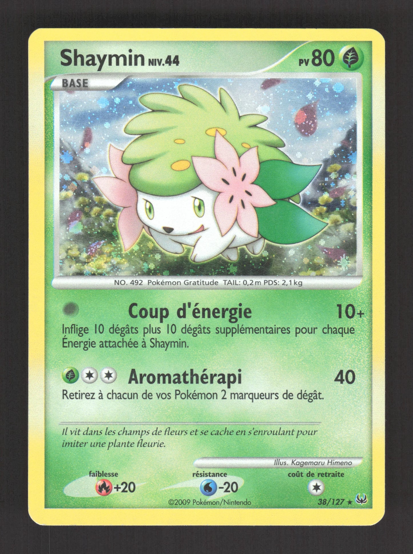 38/127 Shaymin HOLO - Platine