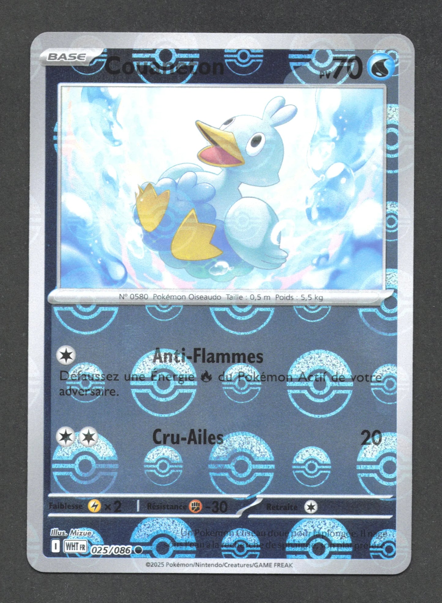 025/086 Couaneton POKEBALL - Flamme Blanche - Pokeball