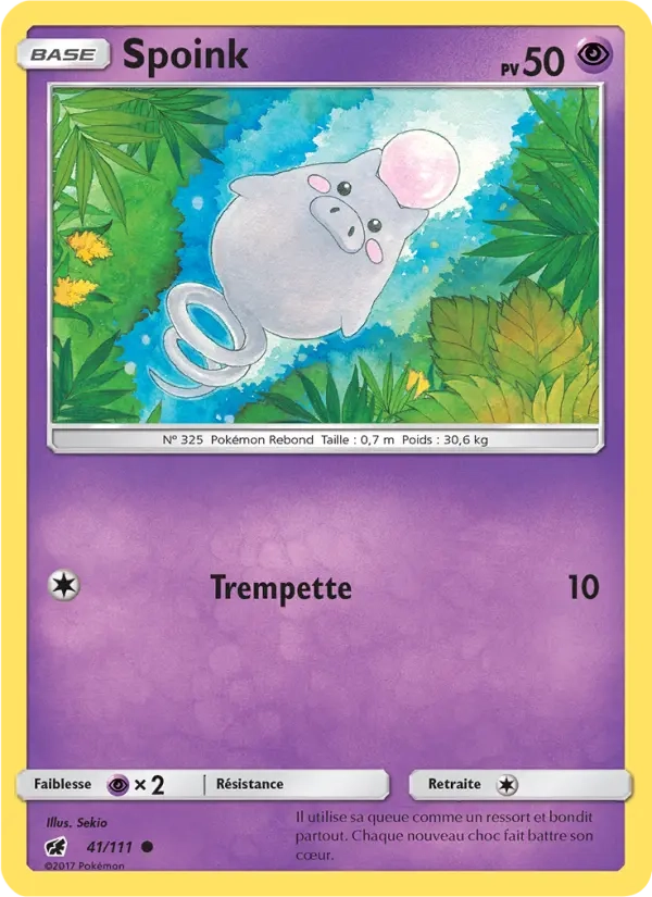 41/111 Spoink REVERSE - Invasion Carmin
