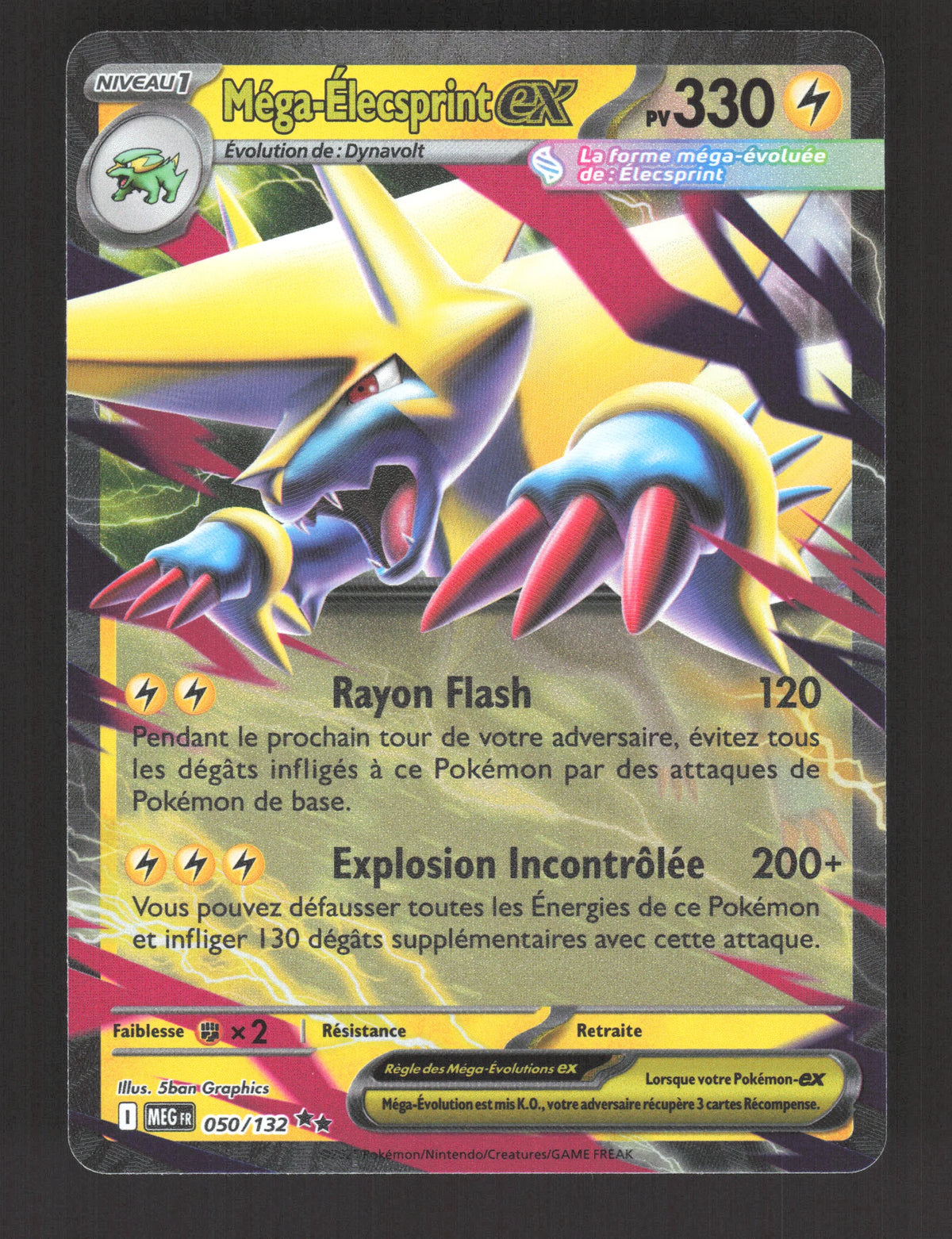 050/132 Mega Elecsprint EX - Méga-Évolution