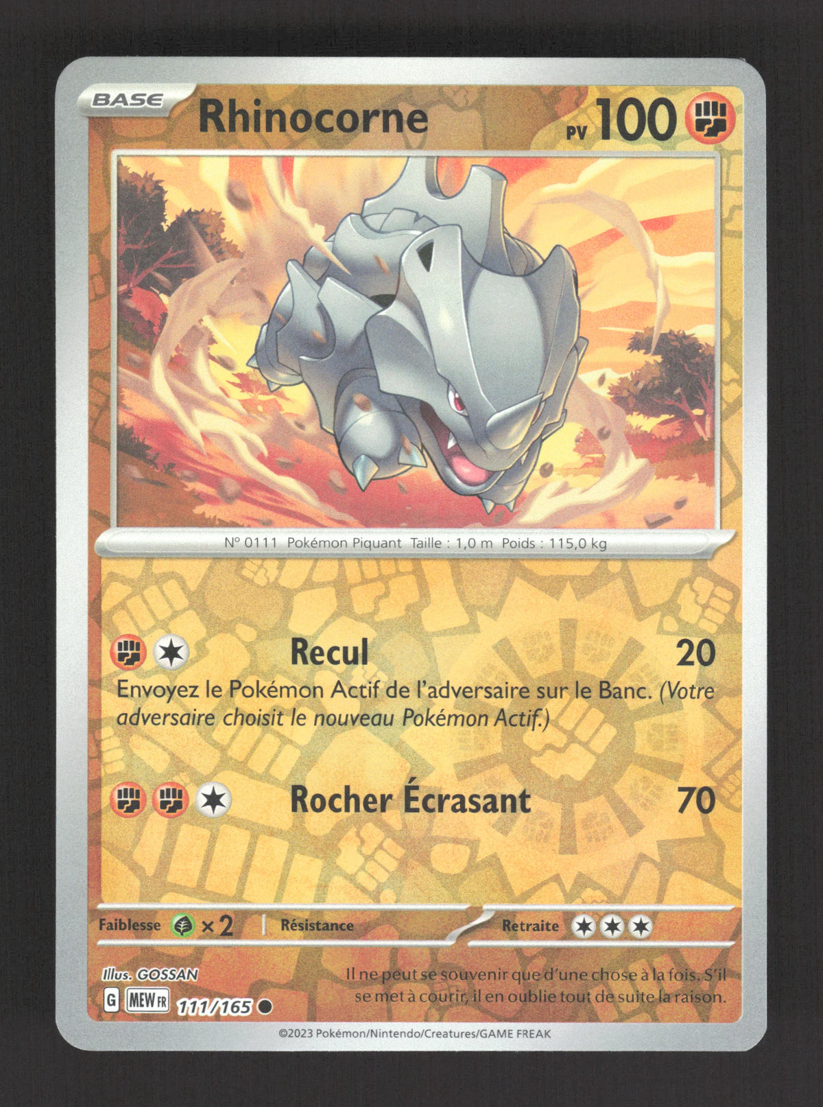 111/165 Rhinocorne REVERSE - 151