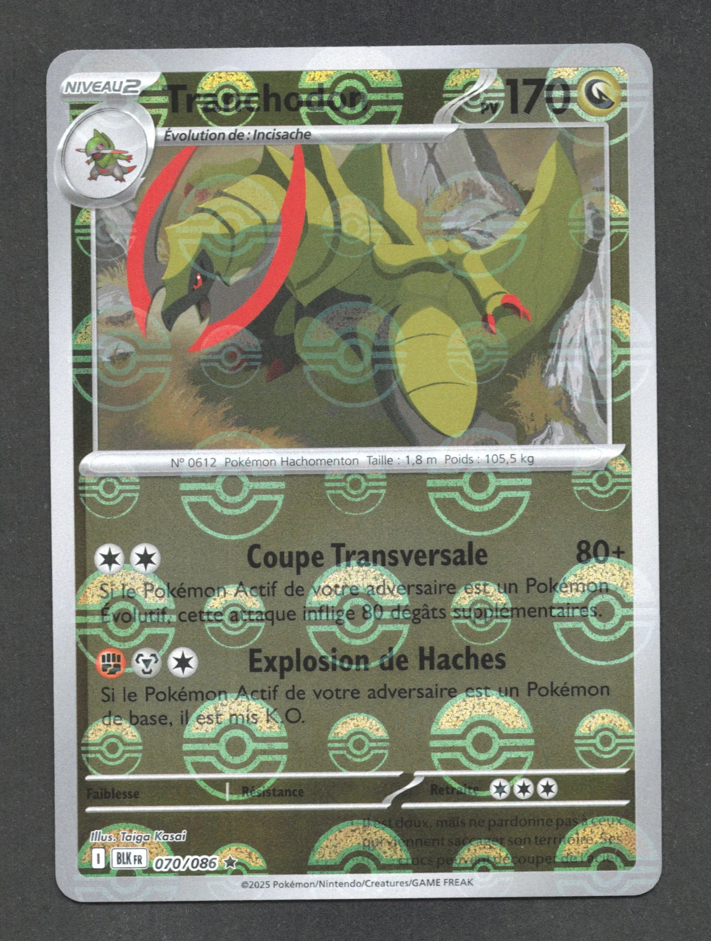 070/086 Tranchodon POKEBALL - Foudre Noire - Pokeball