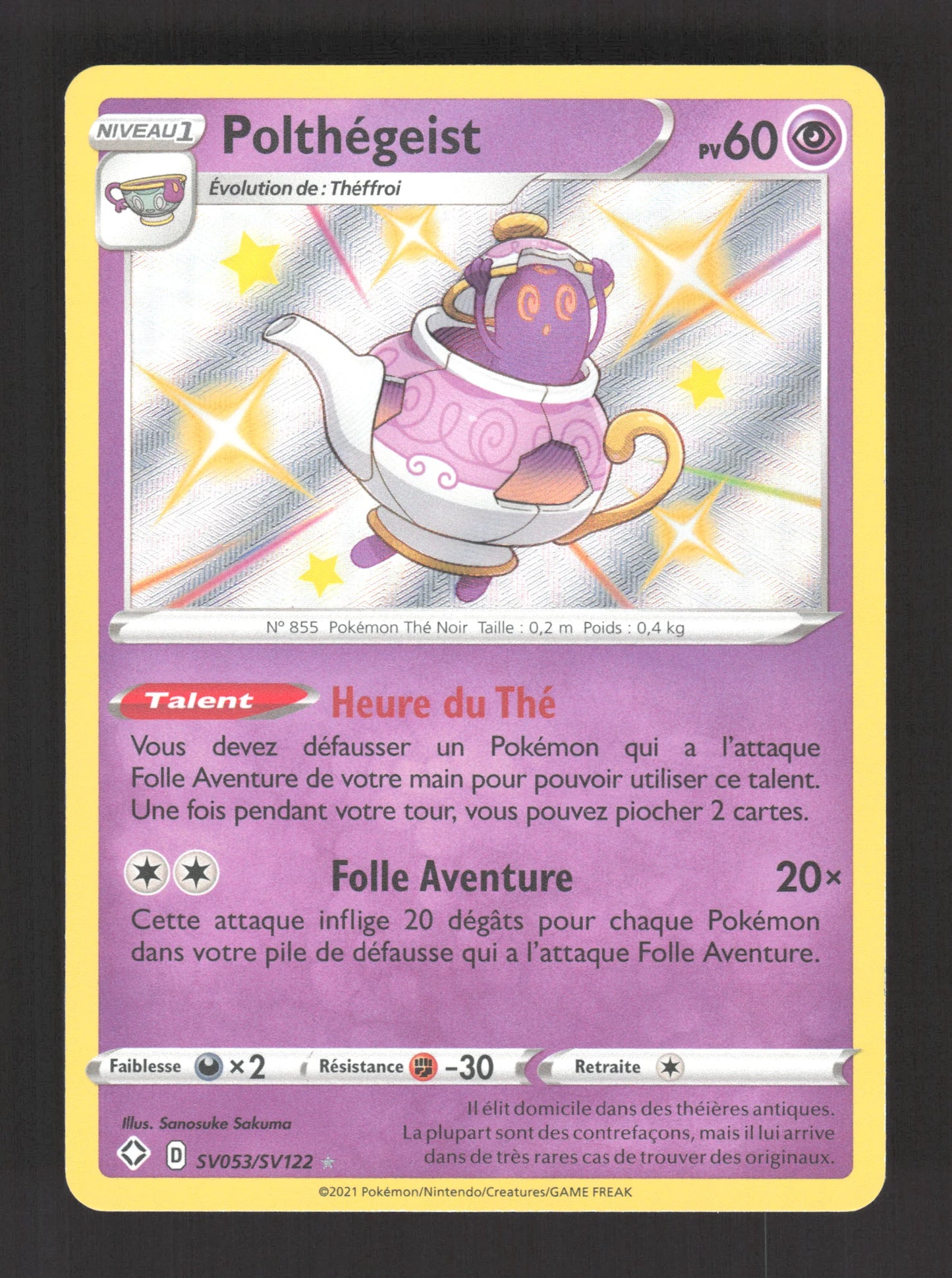 SV053/SV122 Polthegeist SHINY - Destinées Radieuses
