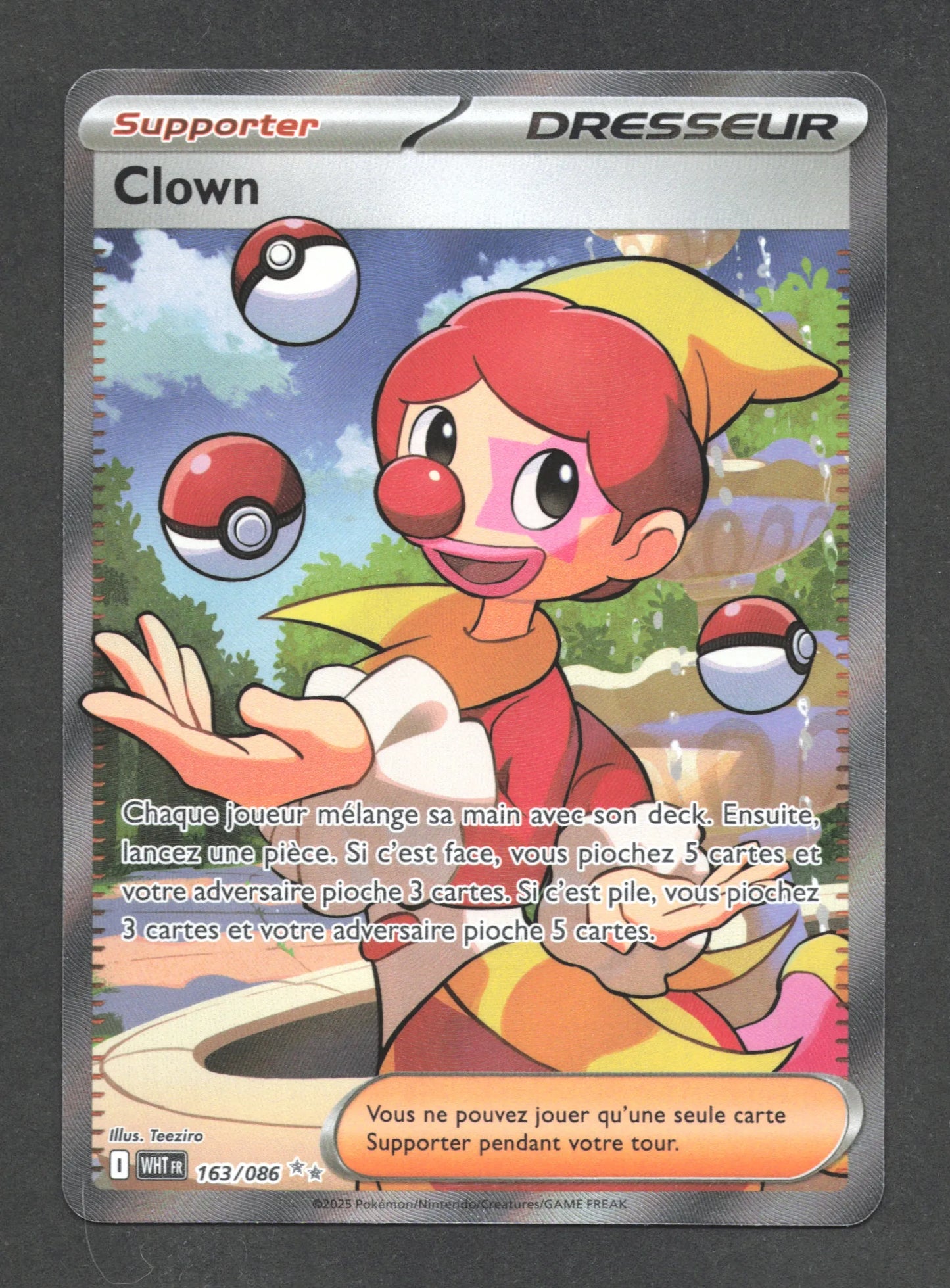 163/086 Clown DRESSEUR - Flamme Blanche