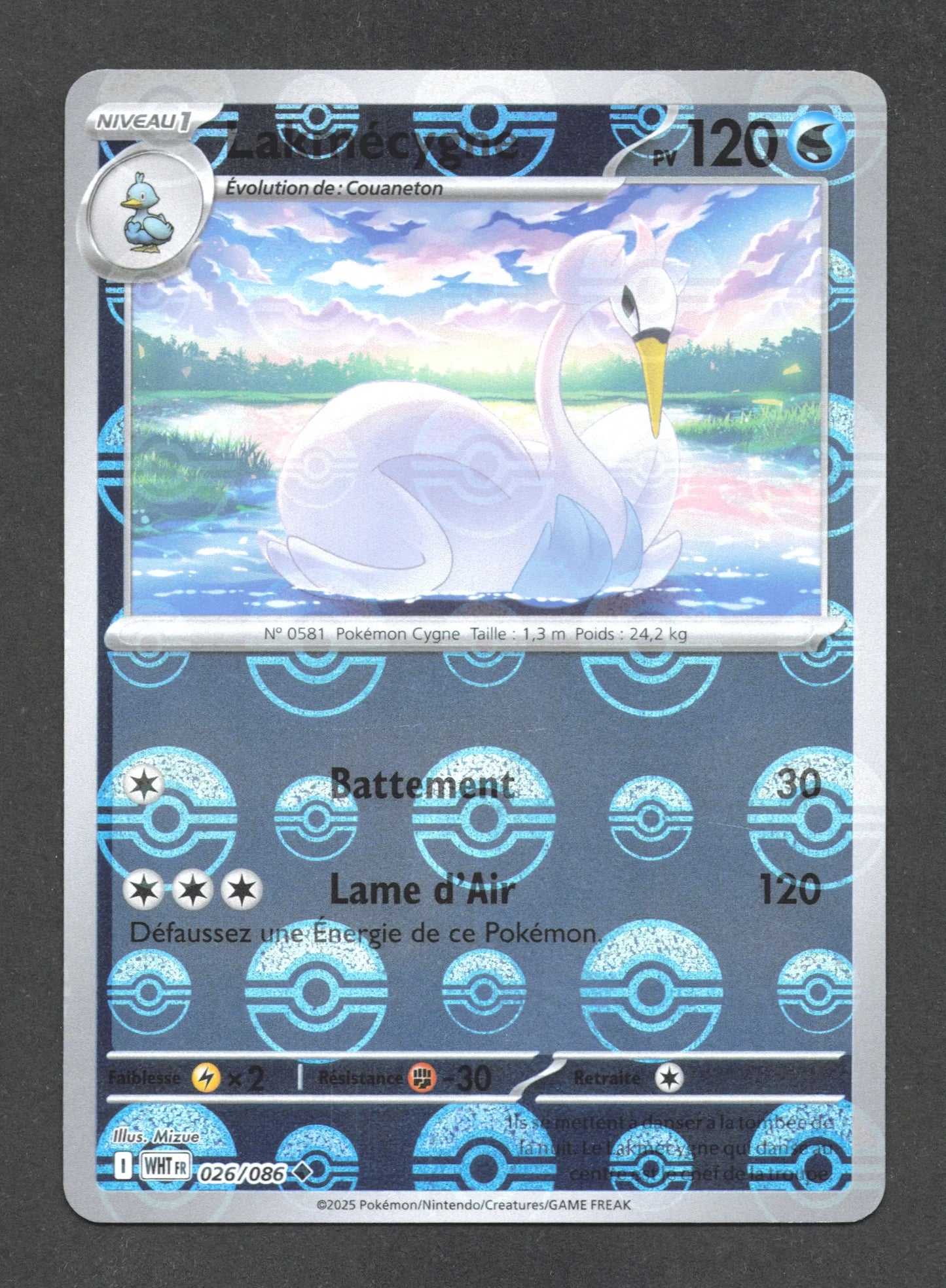 026/086 Lakmecygne POKEBALL - Flamme Blanche - Pokeball