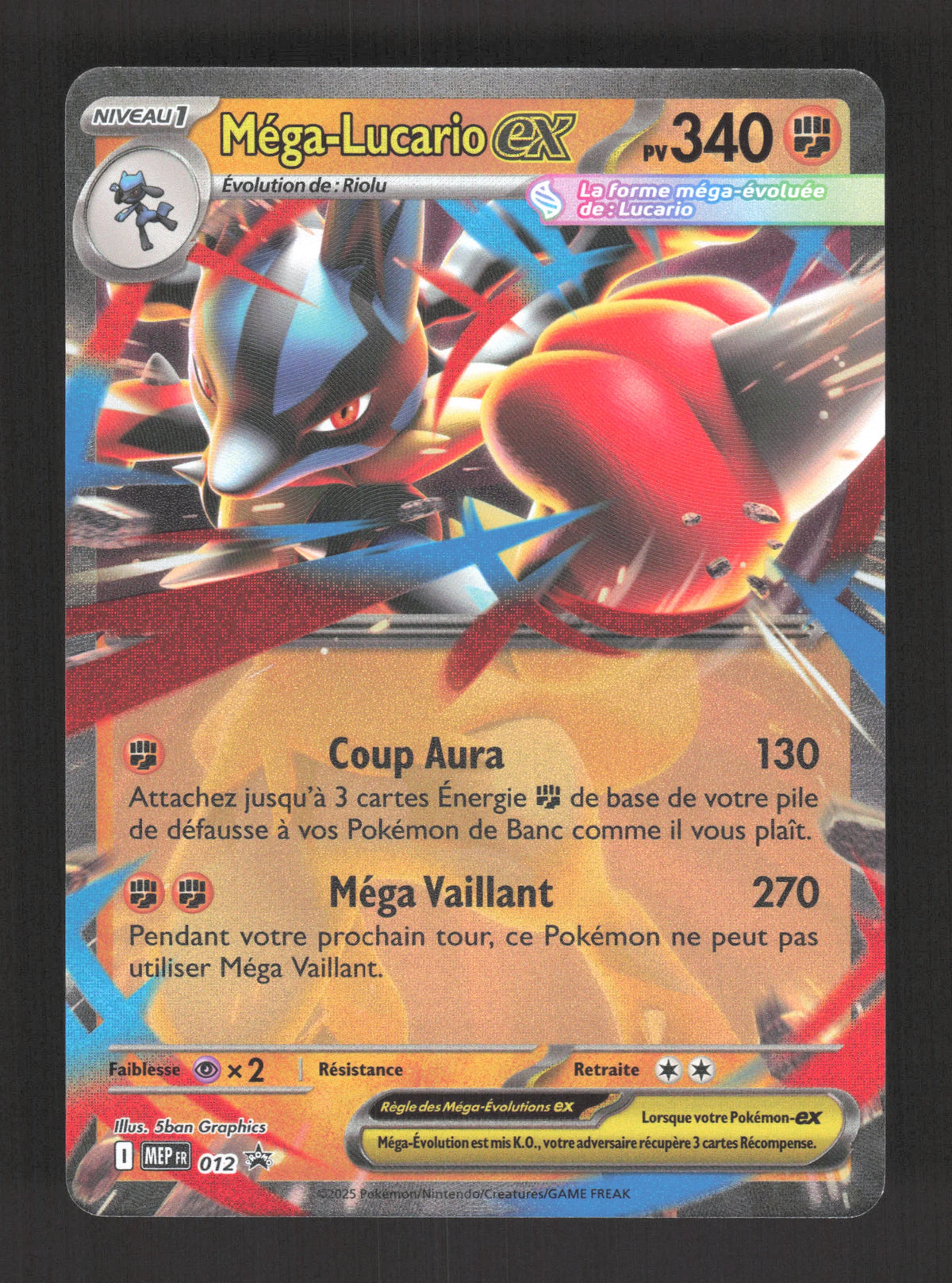 MEP012 Mega Lucario EX - Promo ME