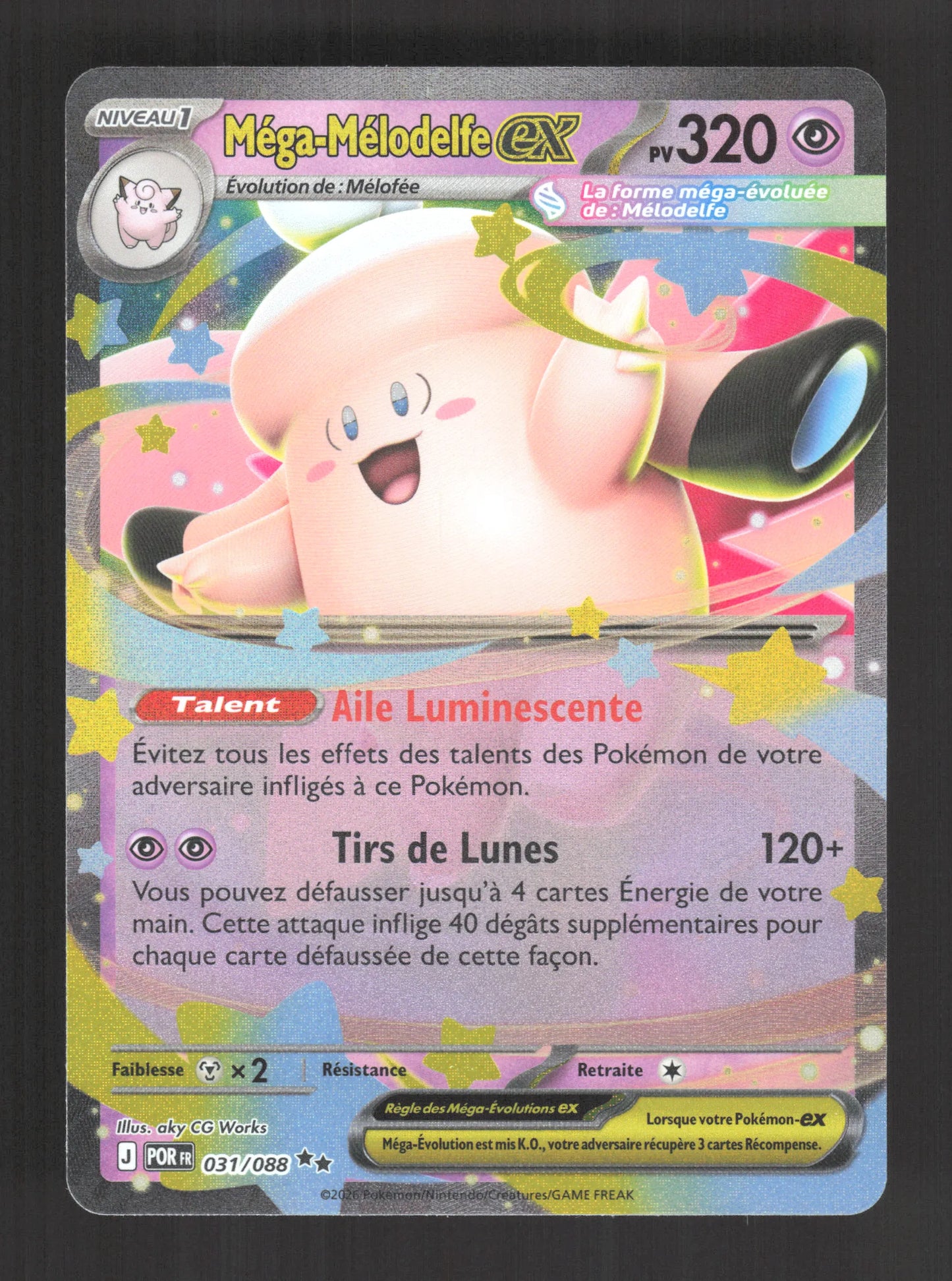 031/088 Mega Melodelfe EX - Équilibre Parfait