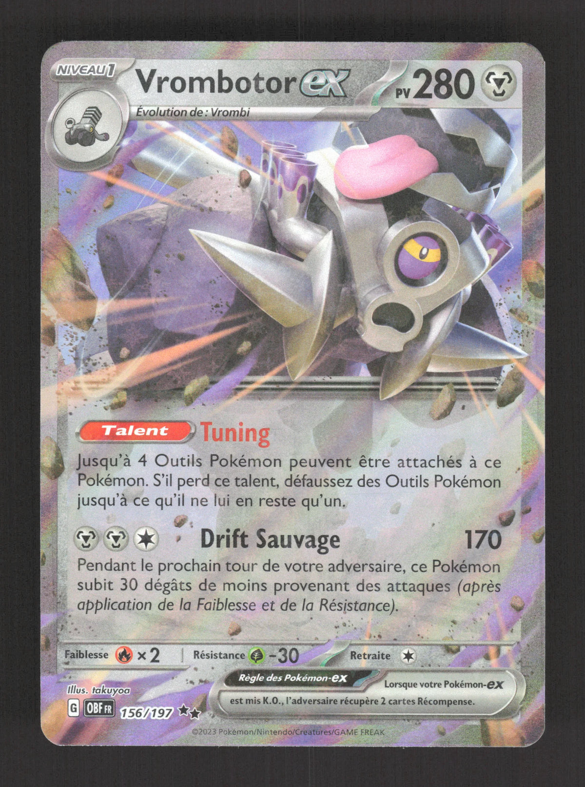 156/197 Vrombotor EX - Flammes Obsidiennes