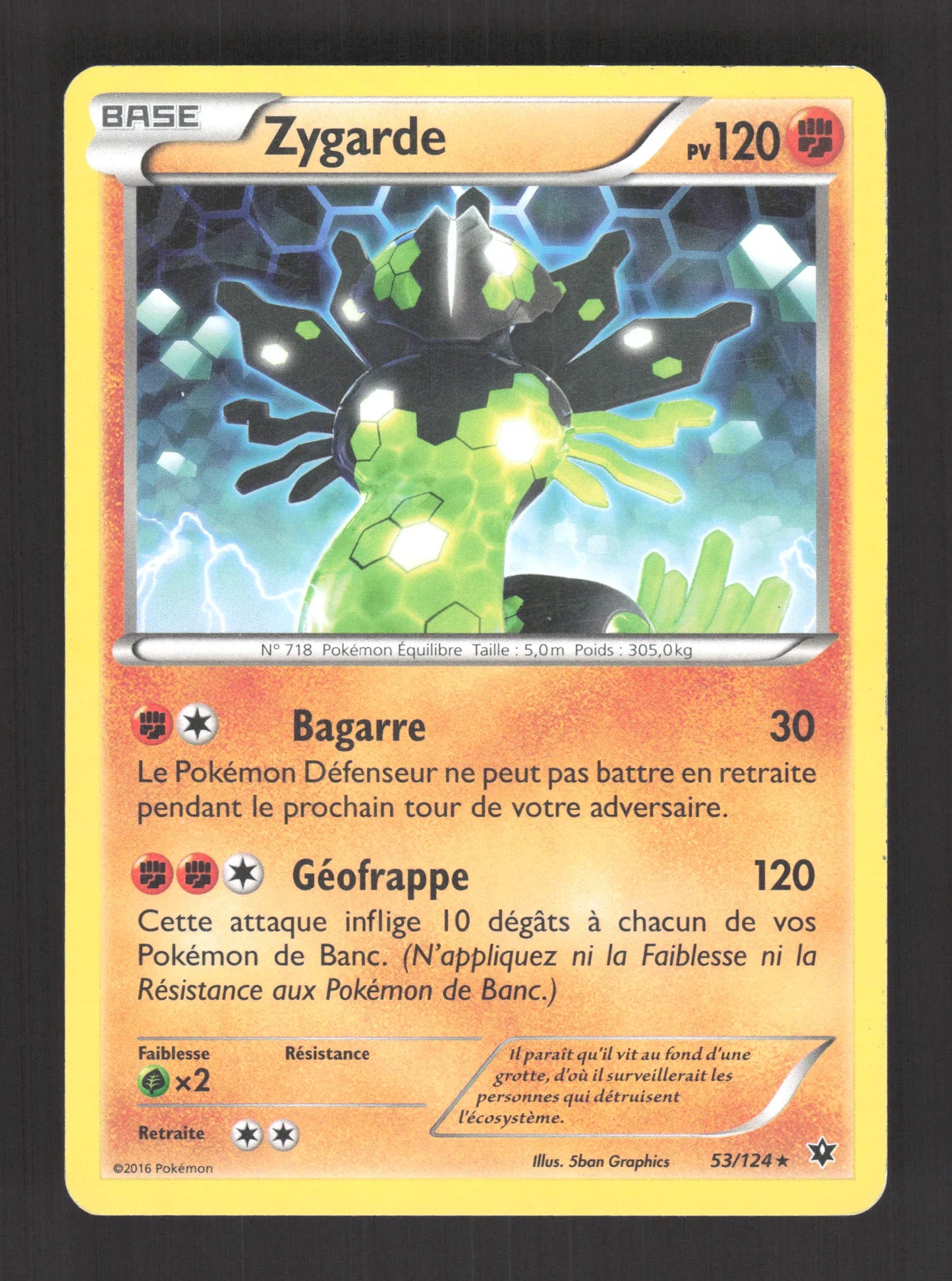53/124 Zygarde HOLO MOSAIQUE - Impact des Destins