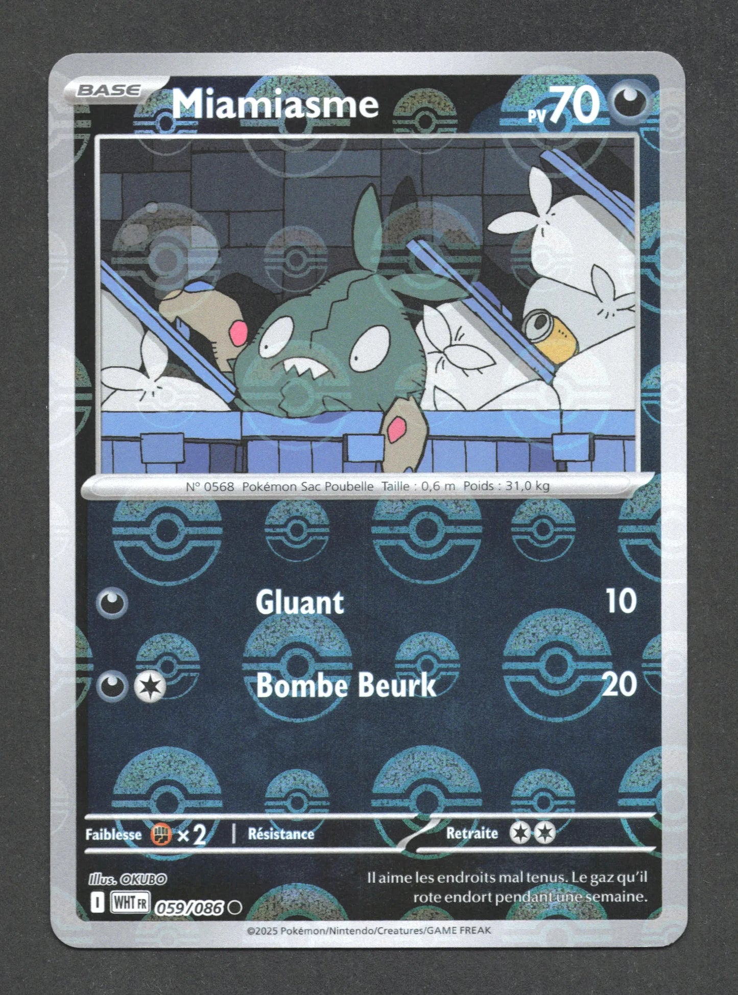 059/086 Miamiasme POKEBALL - Flamme Blanche - Pokeball