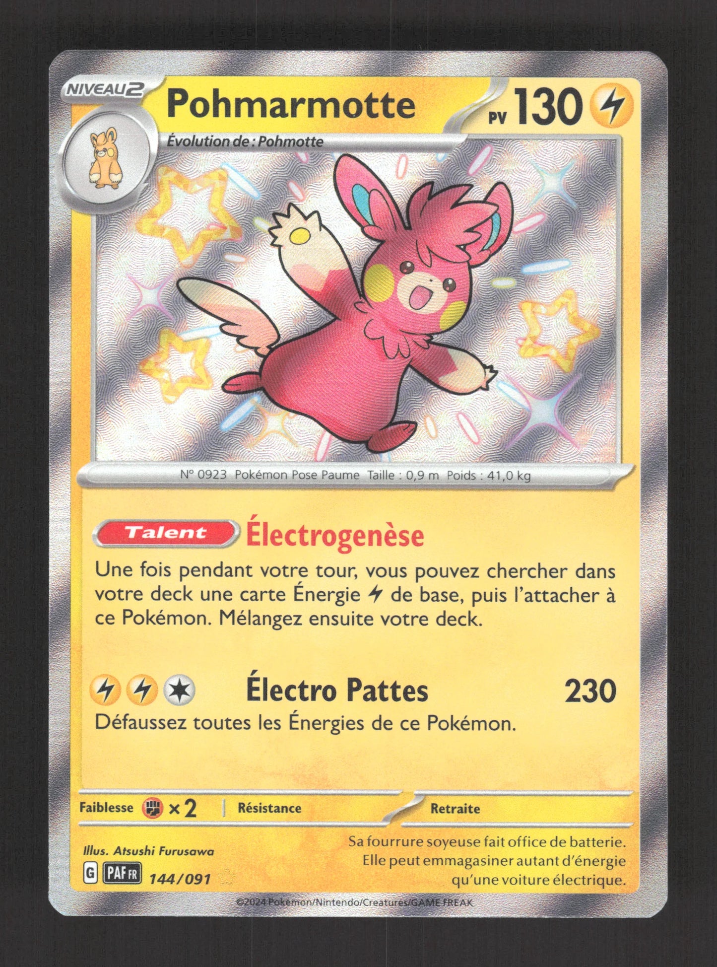 144/091 Pohmarmotte SHINY - Destinées de Paldea