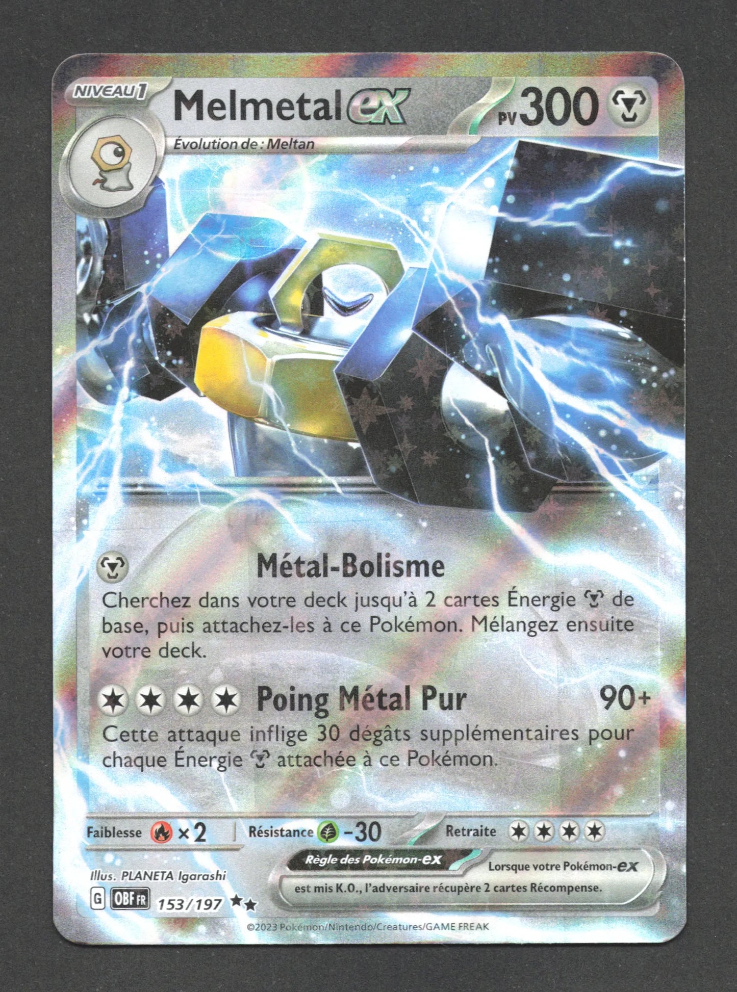 153/197 Melmetal EX - Flammes Obsidiennes