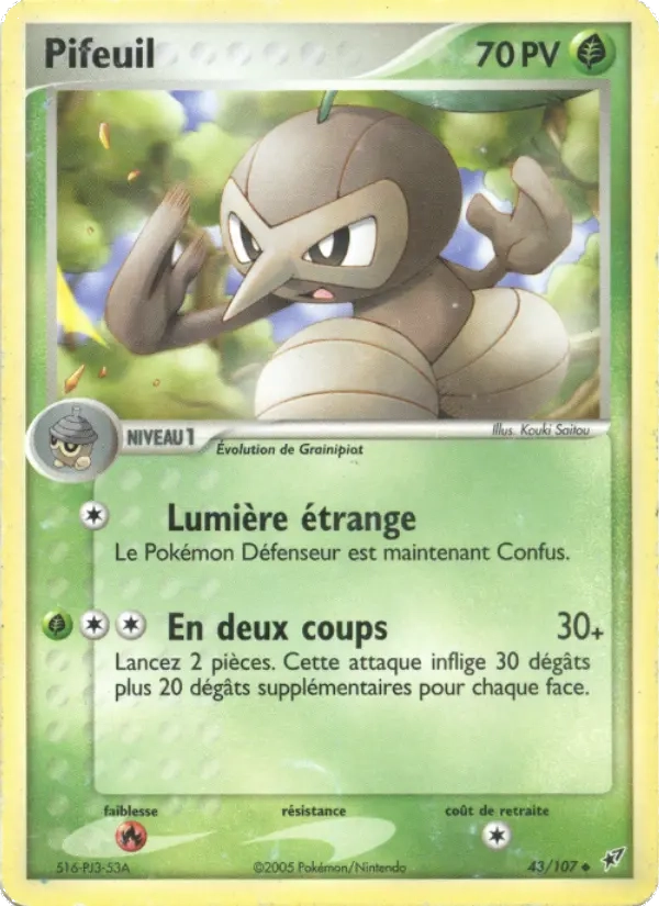 43/107 Pifeuil REVERSE STAMP - Deoxys