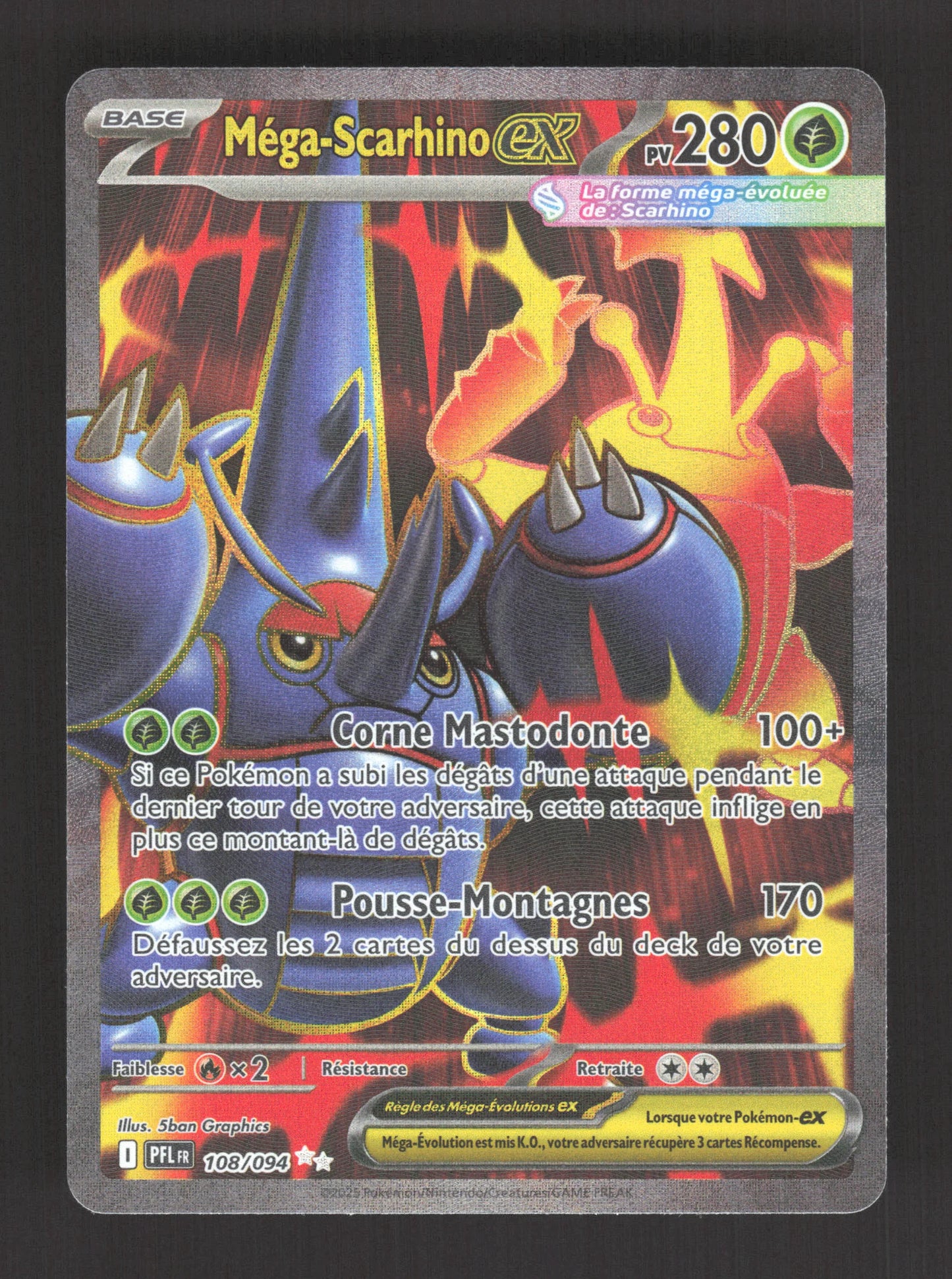 108/094 Mega Scarhino EX - Flammes Fantasmagoriques