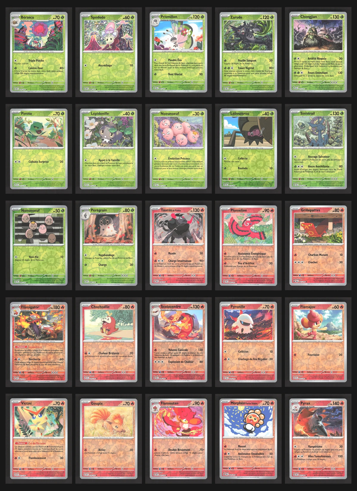 Lot de 143 Reverse EV8 (sans doublon)
