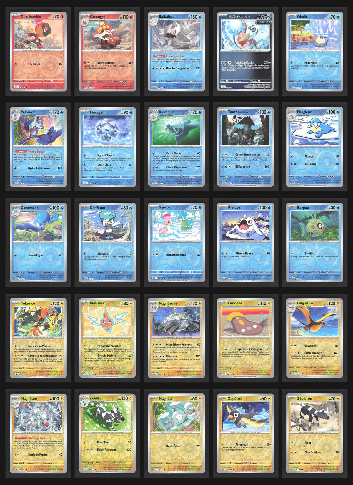 Lot de 143 Reverse EV8 (sans doublon)