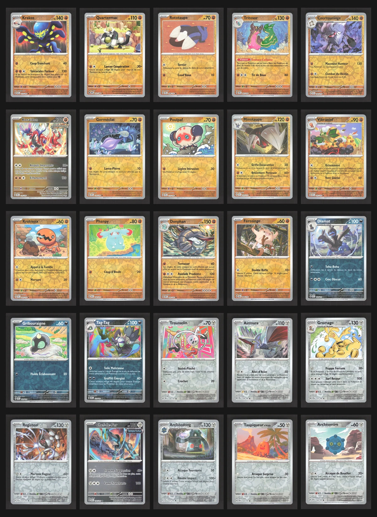 Lot de 143 Reverse EV8 (sans doublon)