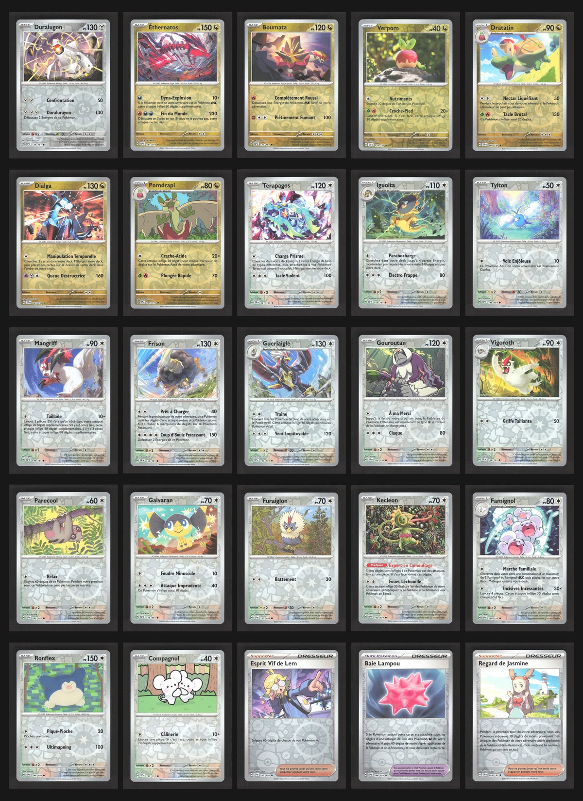 Lot de 143 Reverse EV8 (sans doublon)