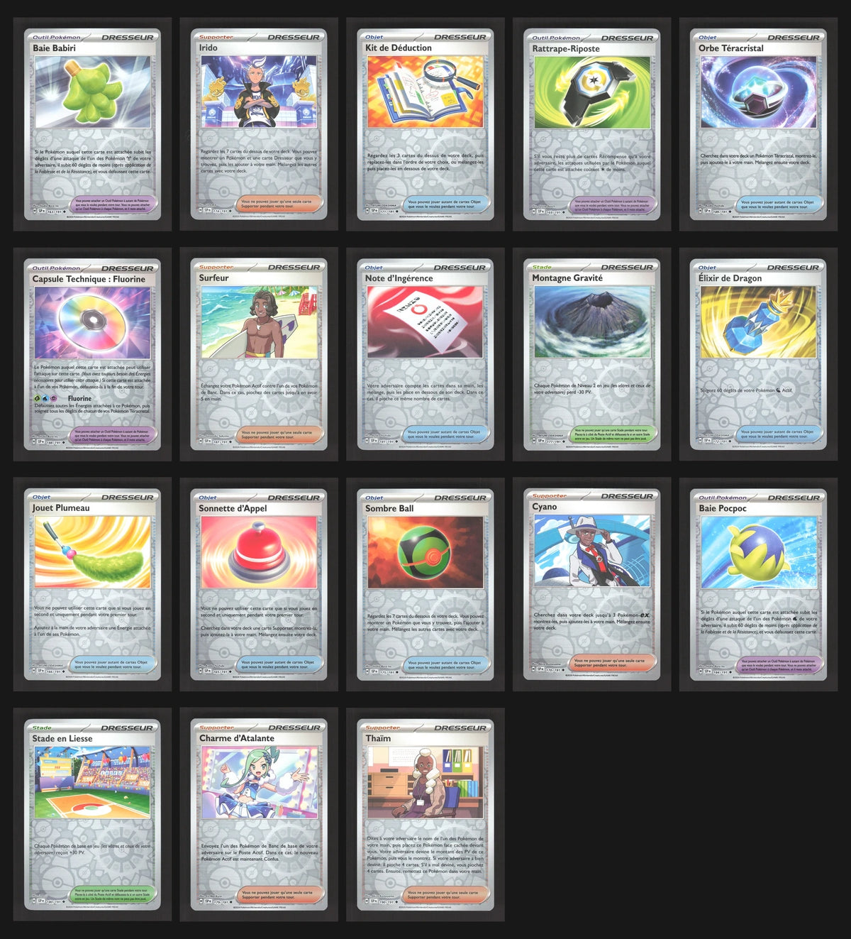 Lot de 143 Reverse EV8 (sans doublon)