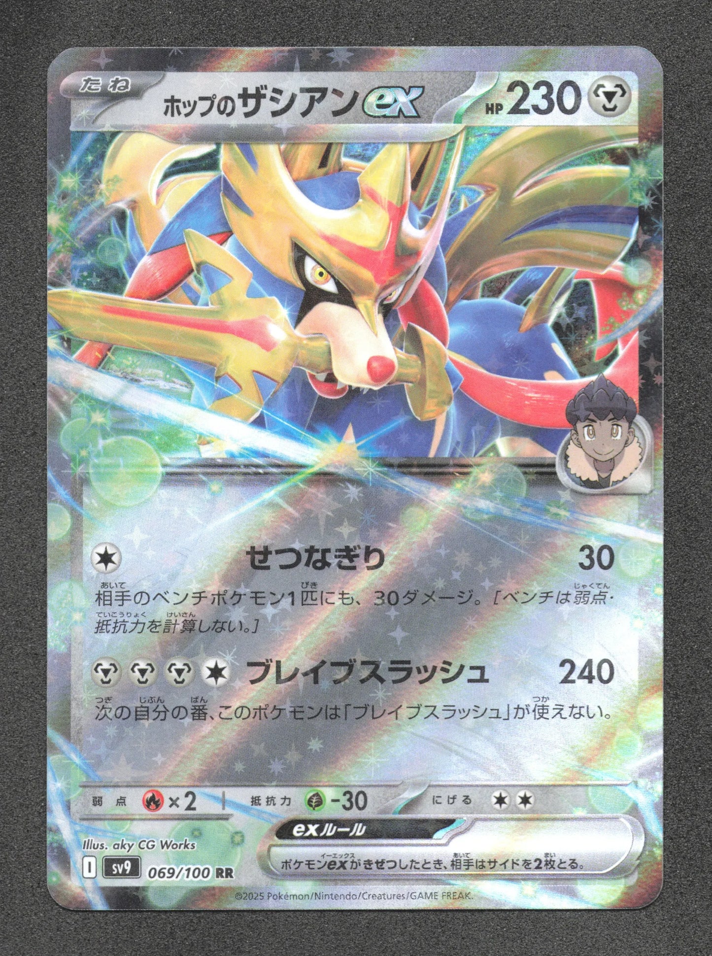 069/100 Zacian EX JP - Battle Partners